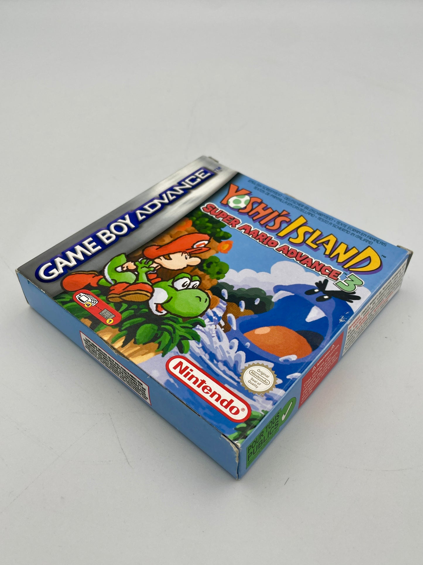 Game Boy Advance game case for 'Islands' with colorful graphics on a white background