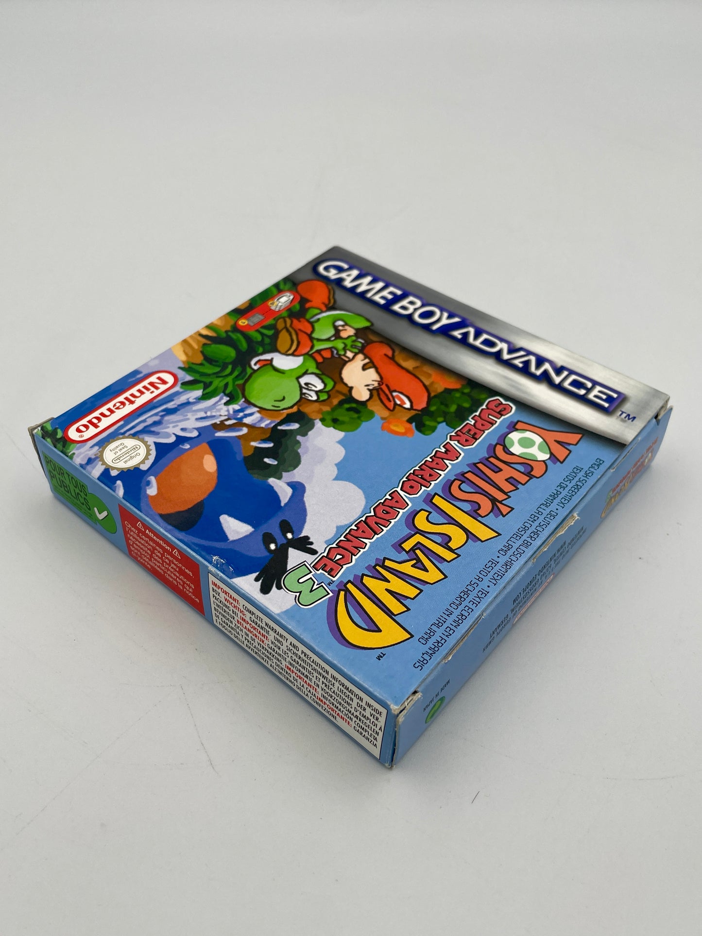 Game Boy Advance game case with colorful graphics on a white background