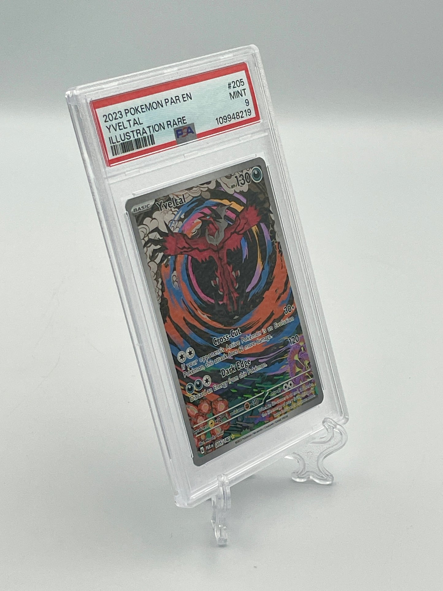 Yveltal #205 Illustration Rare – Paradox Rift – PSA 9