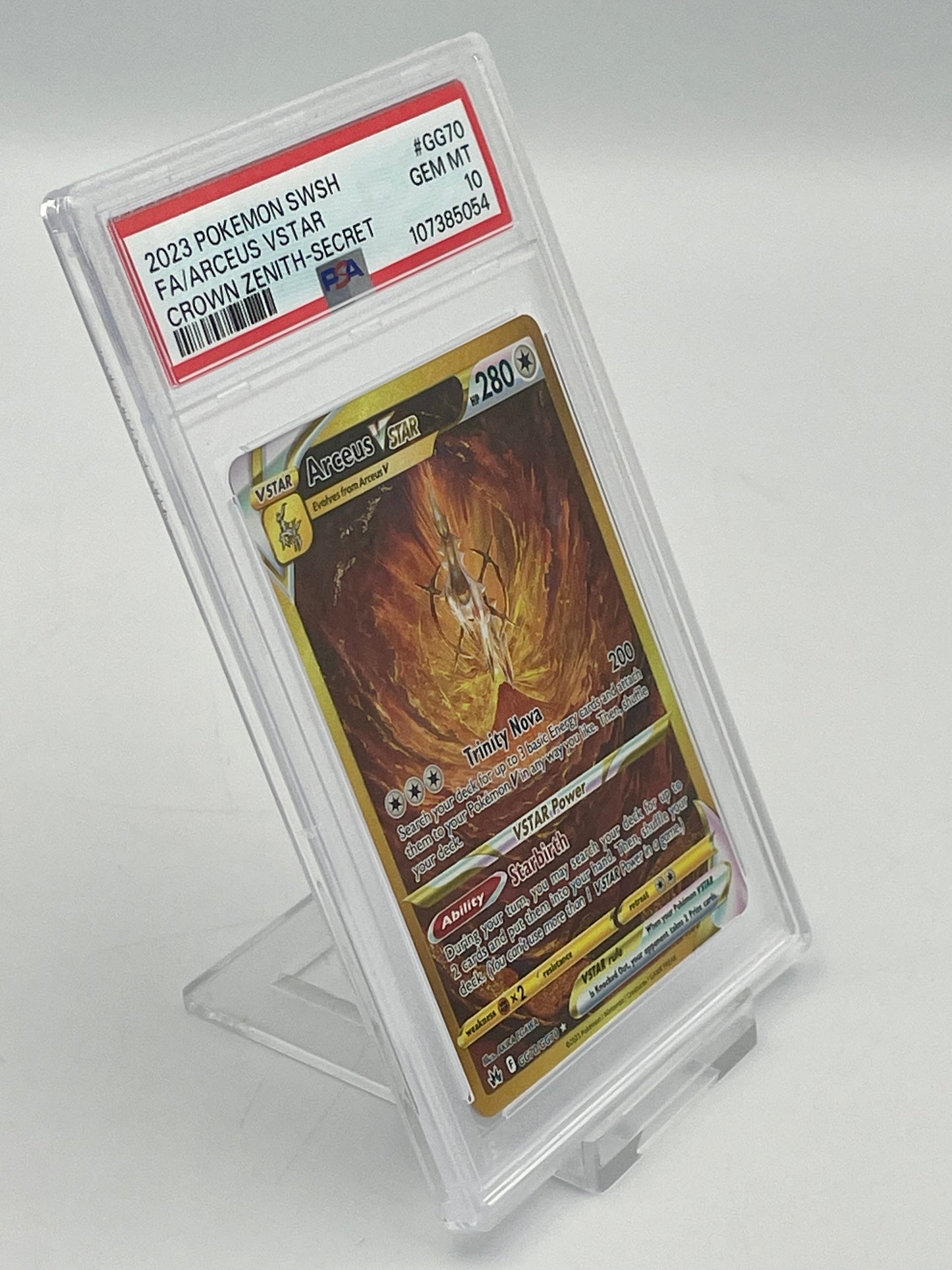 Arceus VSTAR #GG70 Gold Secret Rare - Crown Zenith - PSA 10