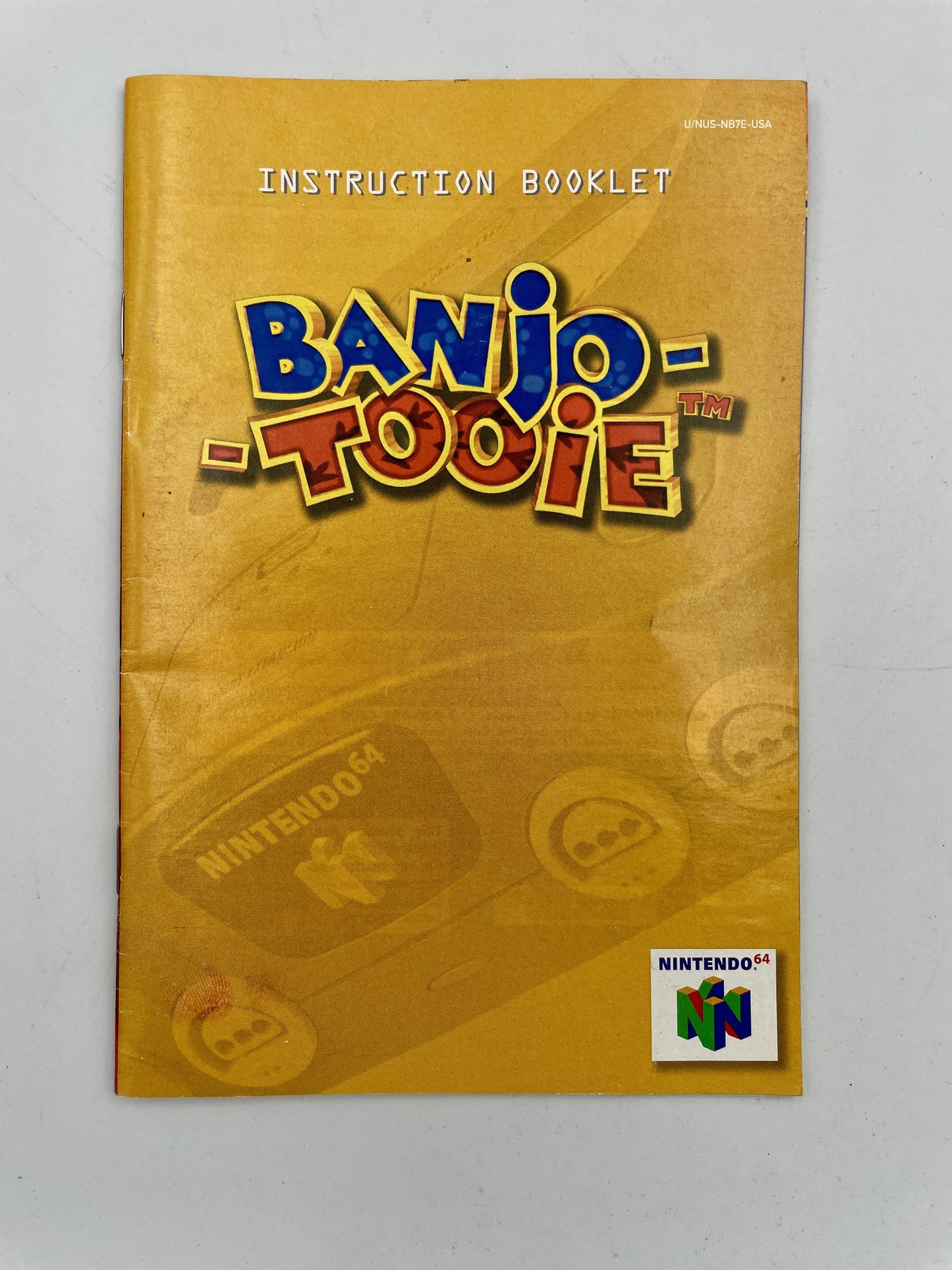 N64 Game Banjo Tooie manual front