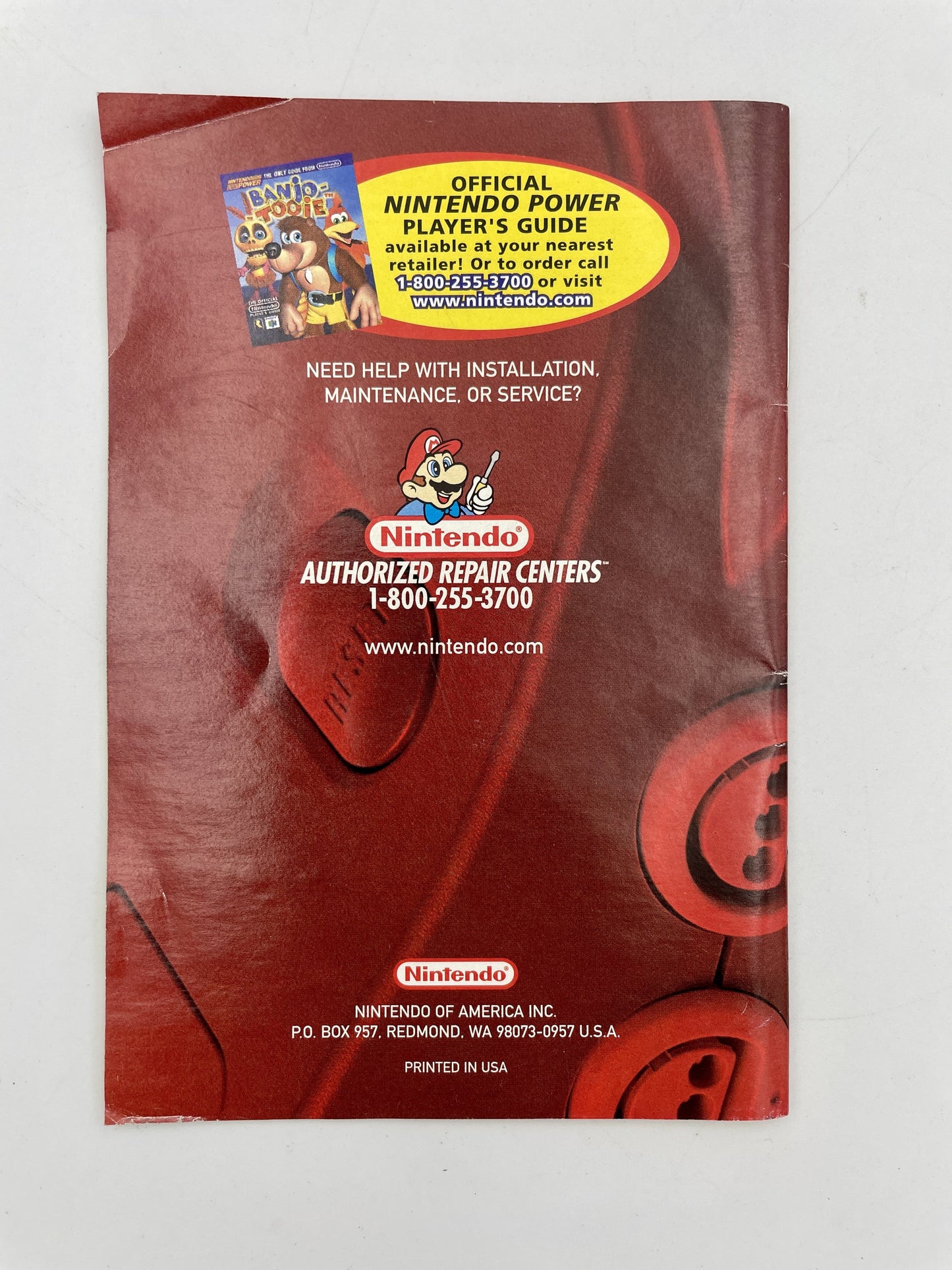 N64 Game Banjo Tooie manual back