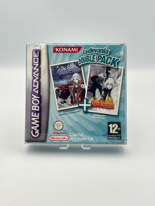 Konami Castlevania Double Pack for Game Boy Advance on a gray background
