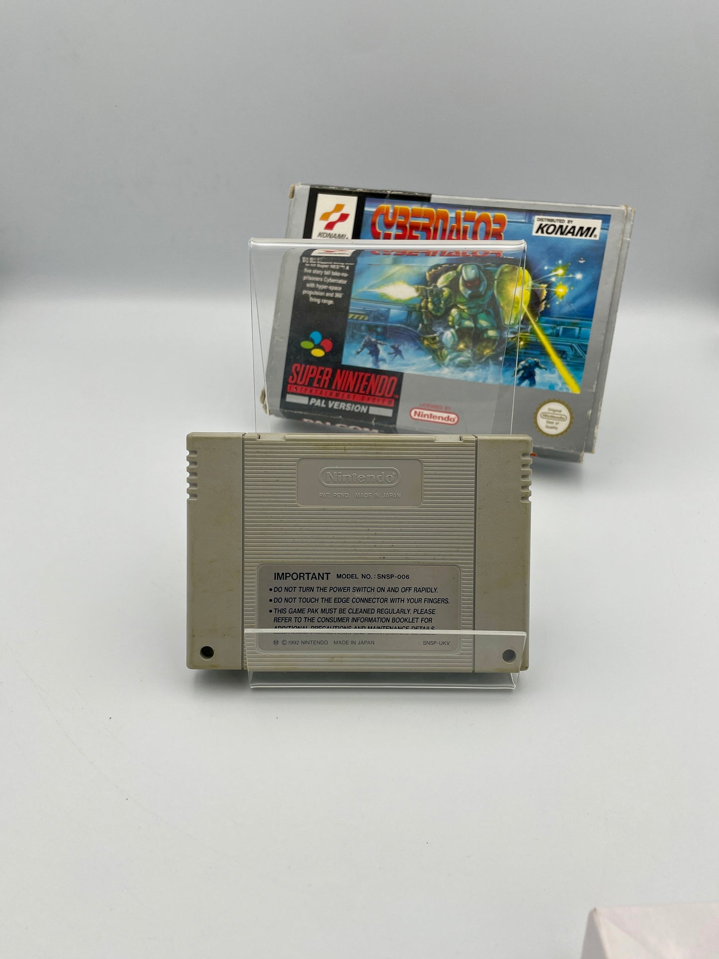 Cybernator SNES Game PAL