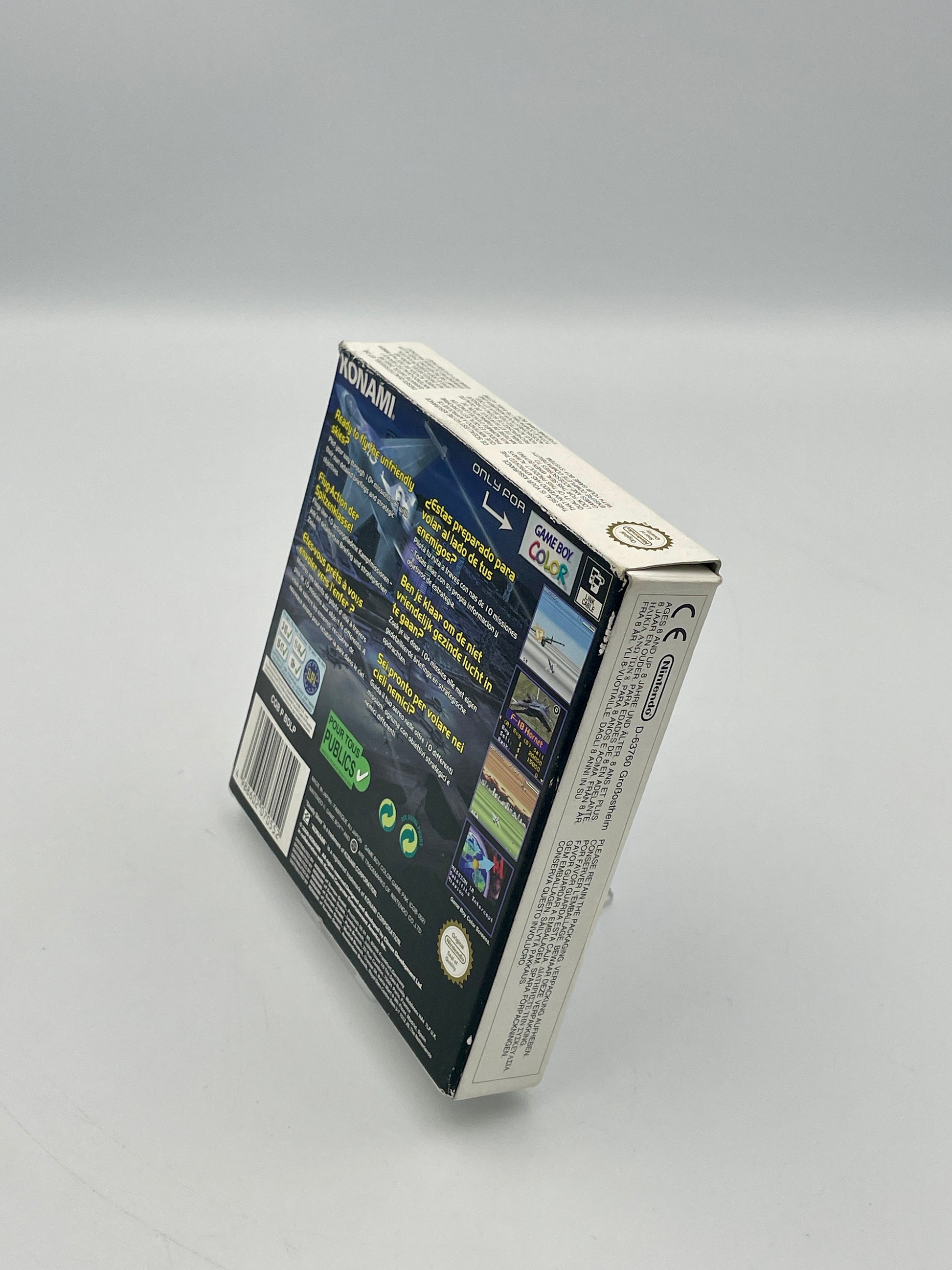 Product packaging box on a gray background