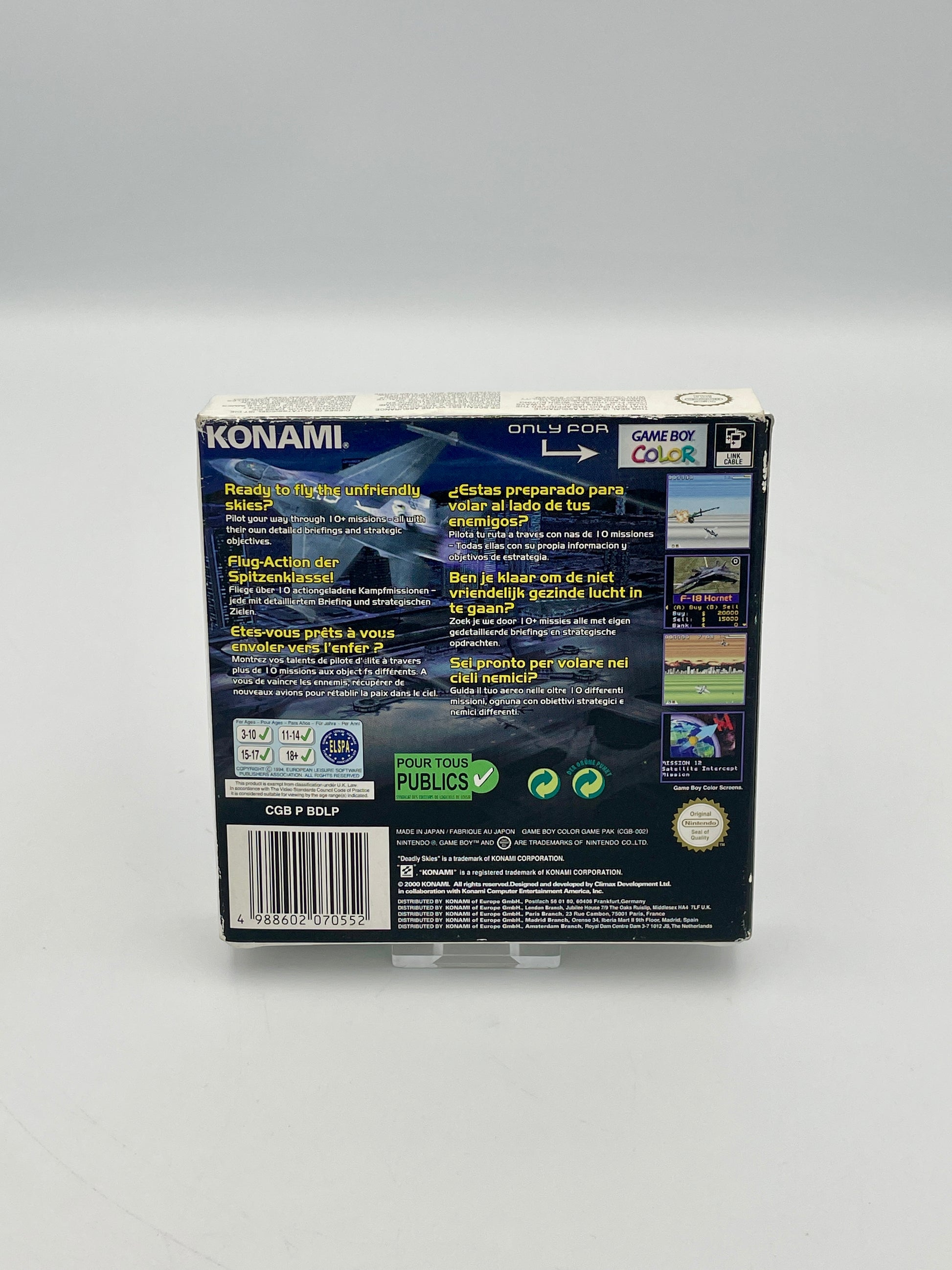 Konami game box on a white background