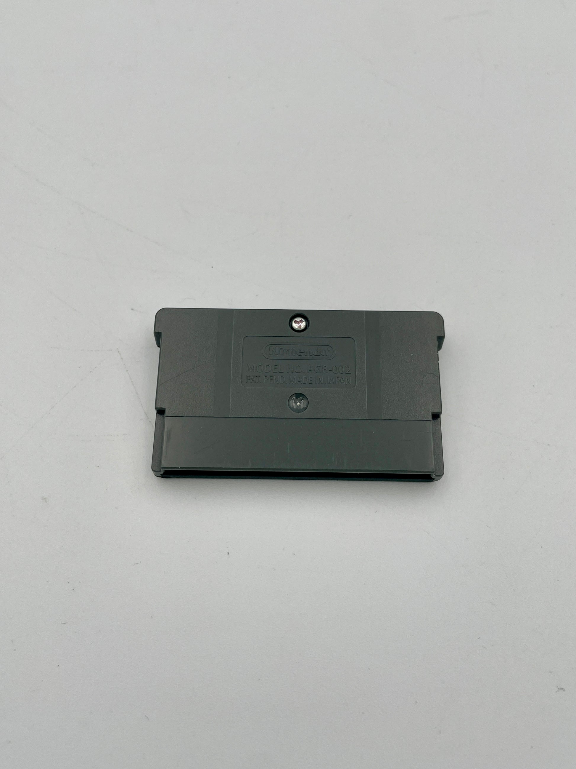 Black rectangular object on a gray background