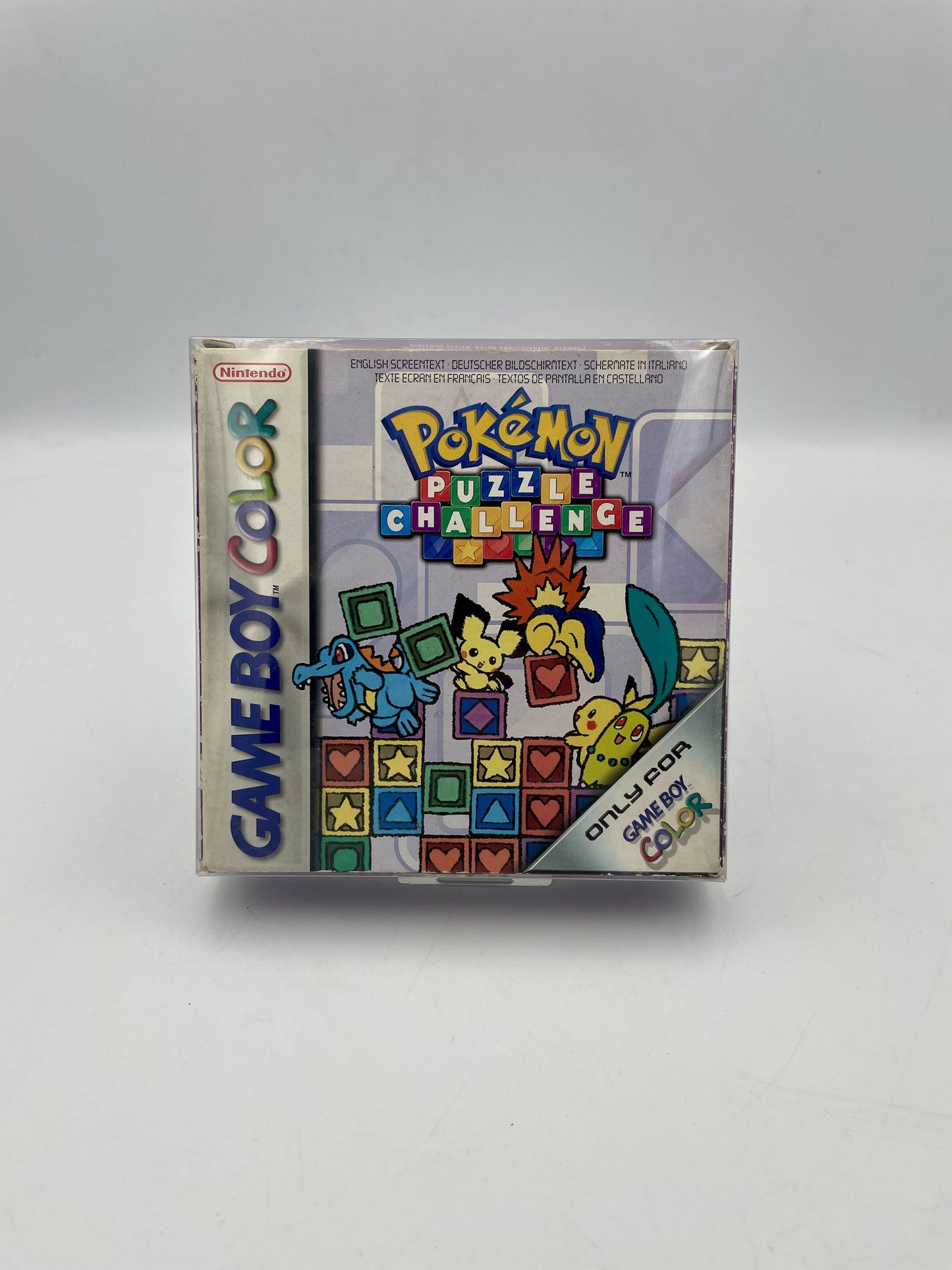 Game Boy Color Pokémon Puzzle Challenge complete in box with original cartridge, manual and artwork