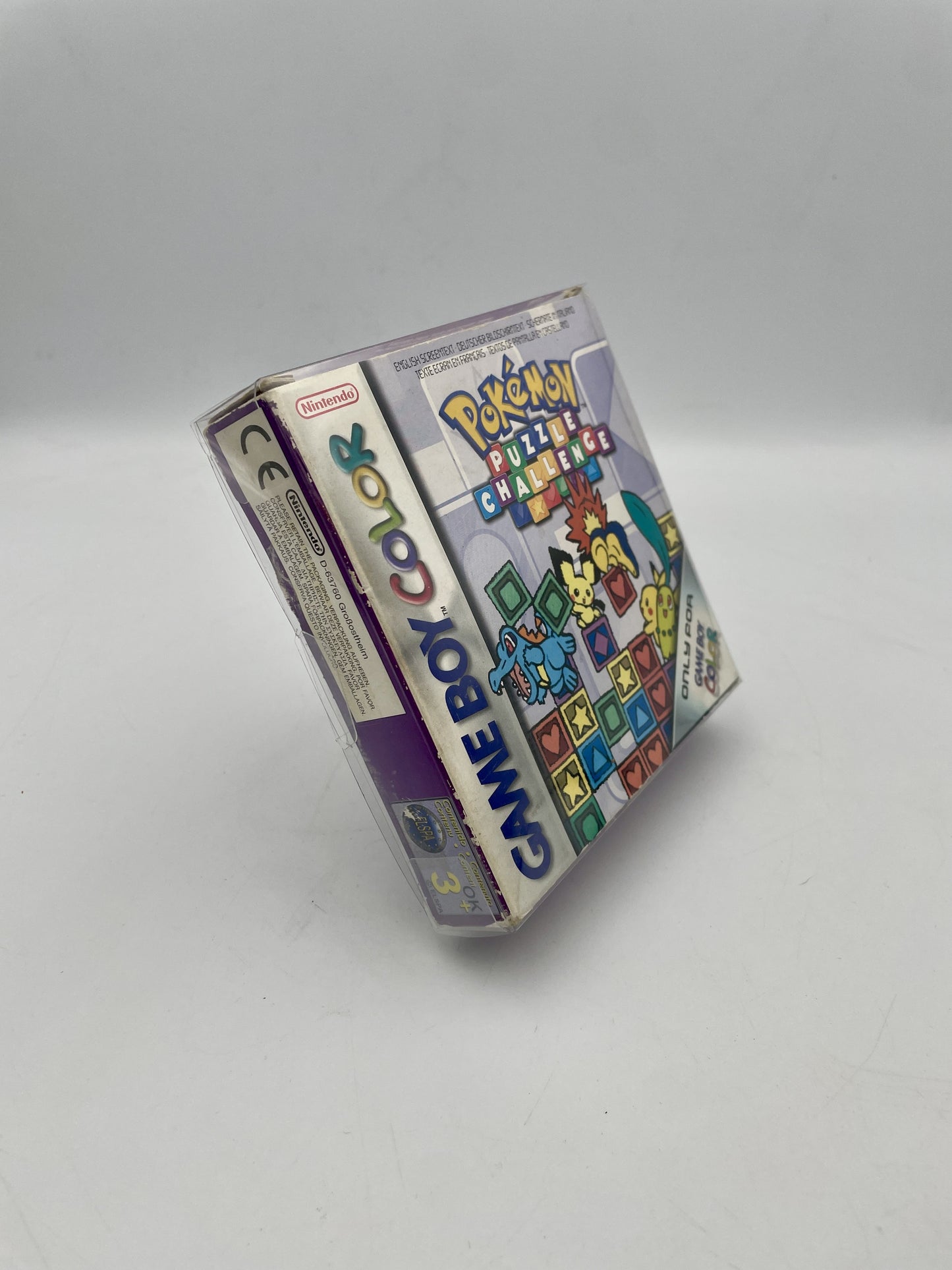 Game Boy Color Pokémon Puzzle Challenge complete in box with original cartridge, manual and artwork