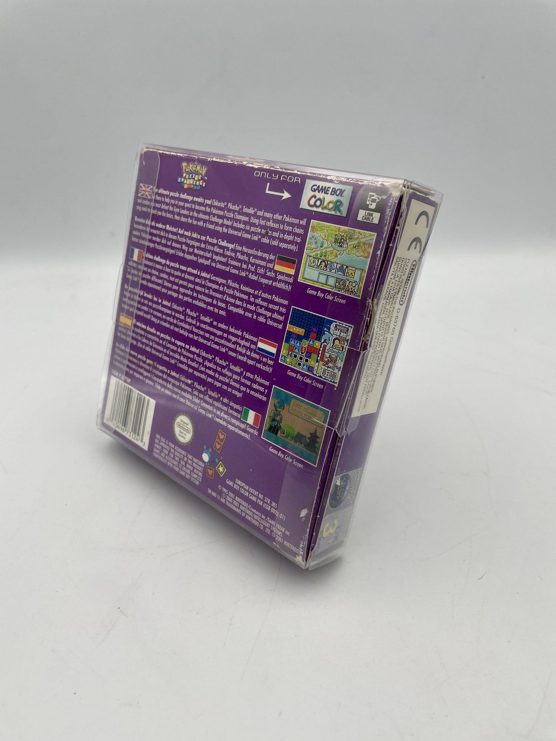Game Boy Color Pokémon Puzzle Challenge complete in box with original cartridge, manual and artwork