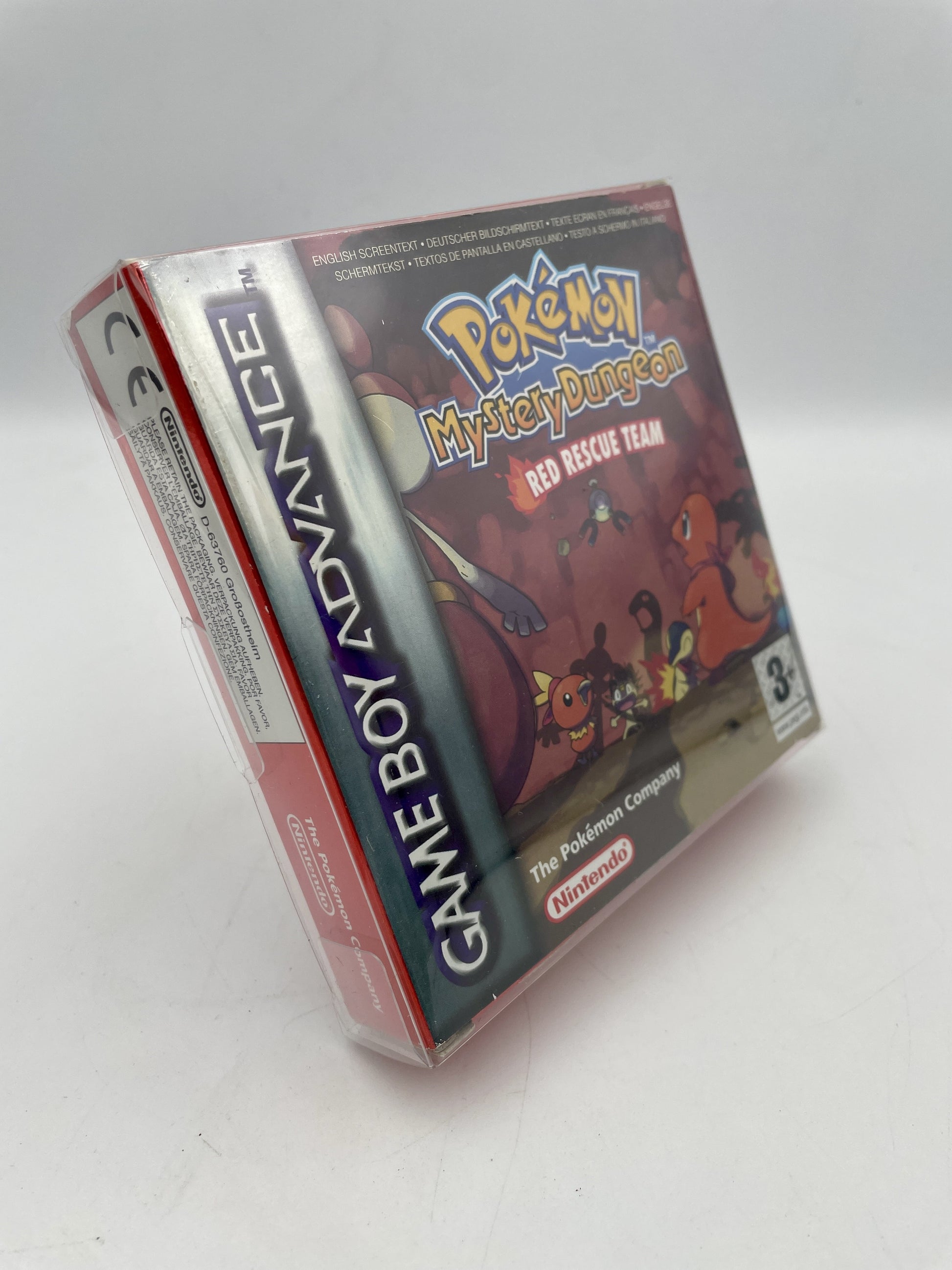Game Boy Advance Pokémon Mystery Dungeon Red Rescue Team complete in box with cartridge, manual and GBA packaging