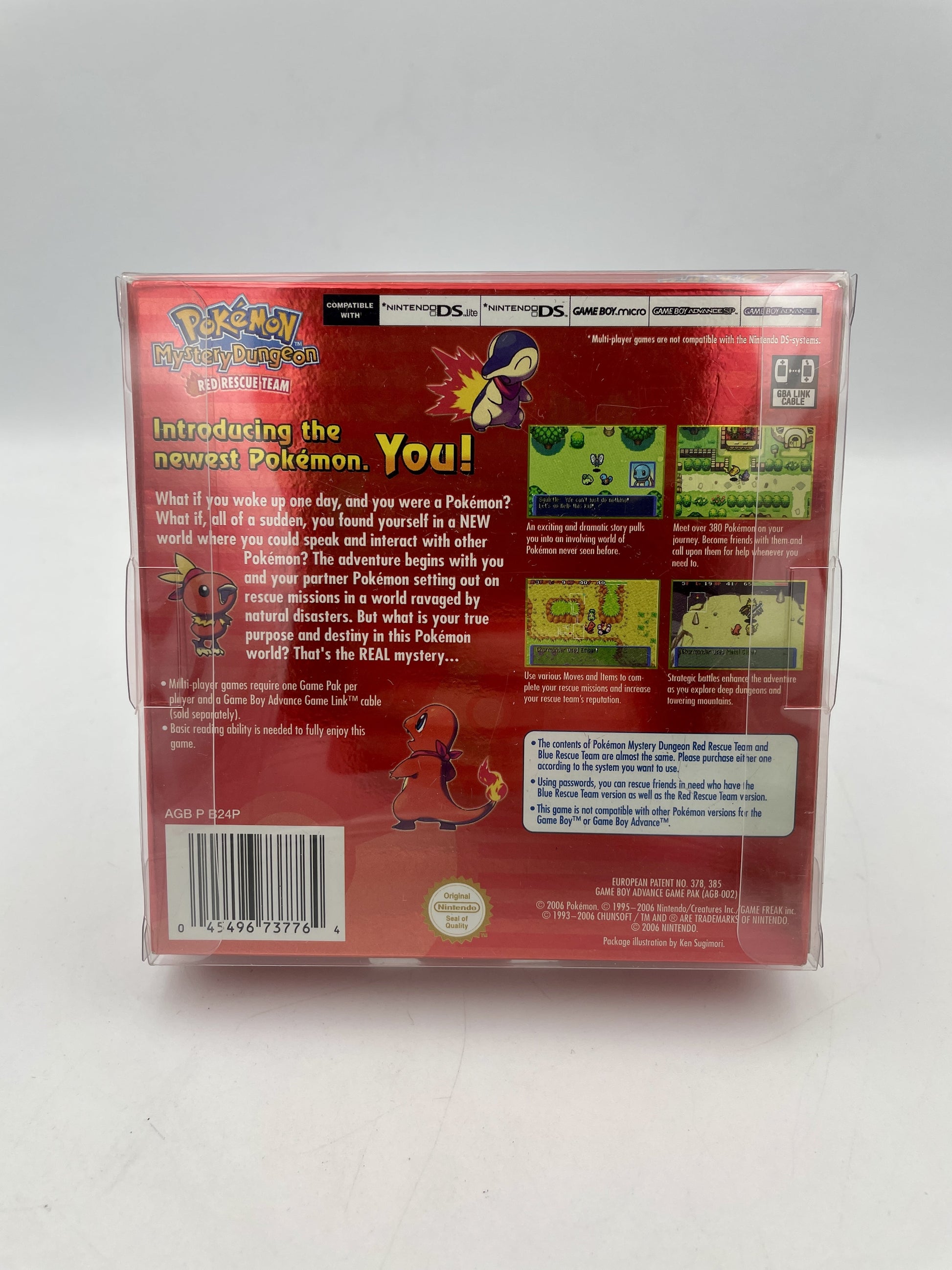 Game Boy Advance Pokémon Mystery Dungeon Red Rescue Team complete in box with cartridge, manual and GBA packaging