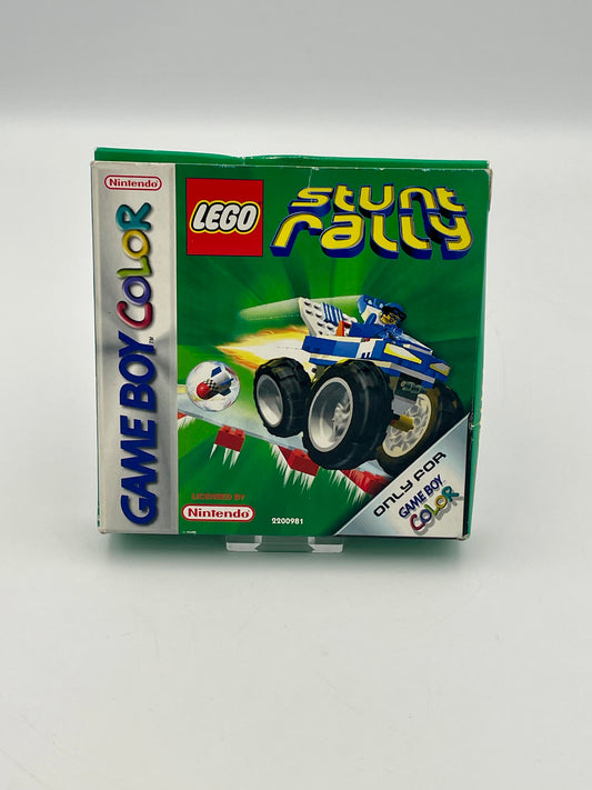 LEGO Stunt Rally Game Boy Color game case on a white background