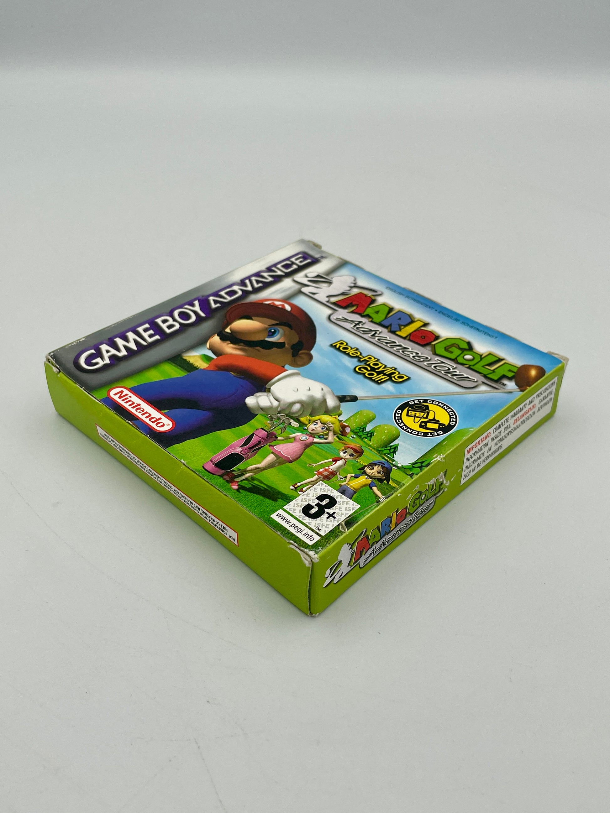 Game Boy Advance game case with characters on a white background