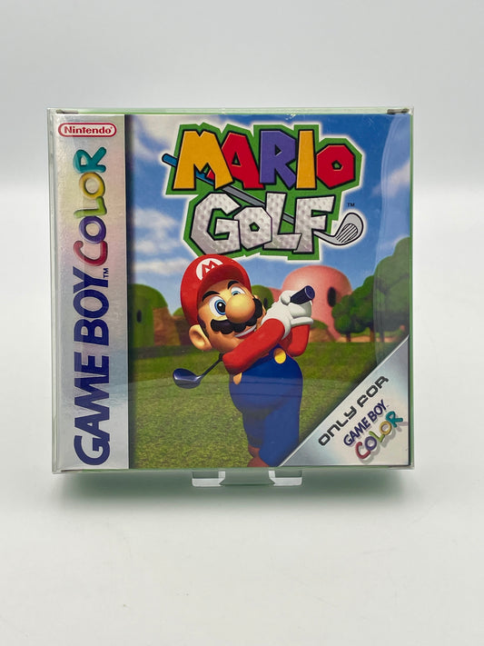 Mario Golf Game Boy Color game cartridge on a white background