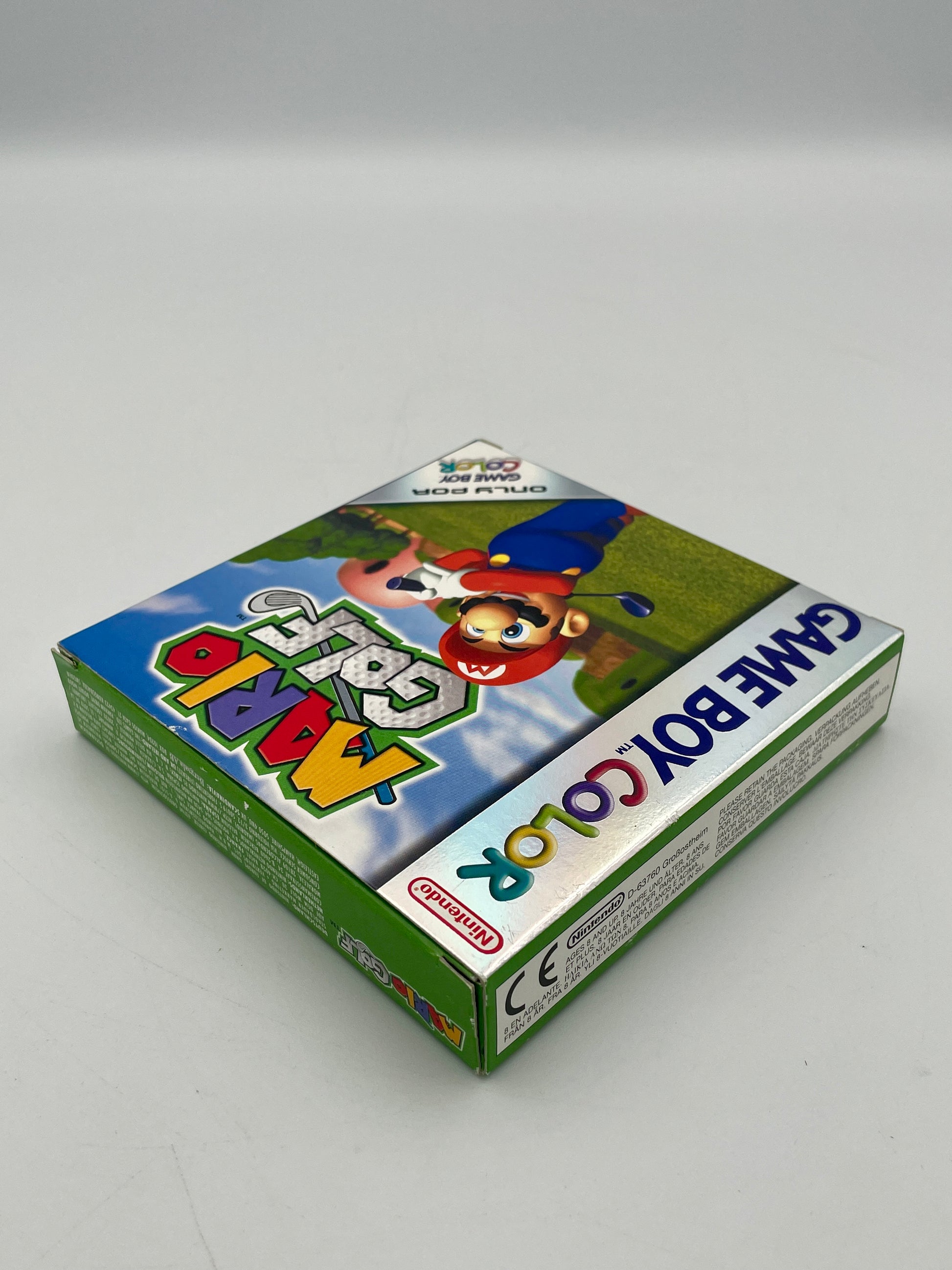 Game Boy Color game case with colorful design on a white background