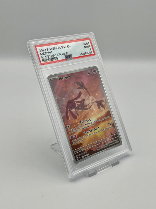 Mesprit #204 Illustration Rare – Surging Sparks – PSA 9
