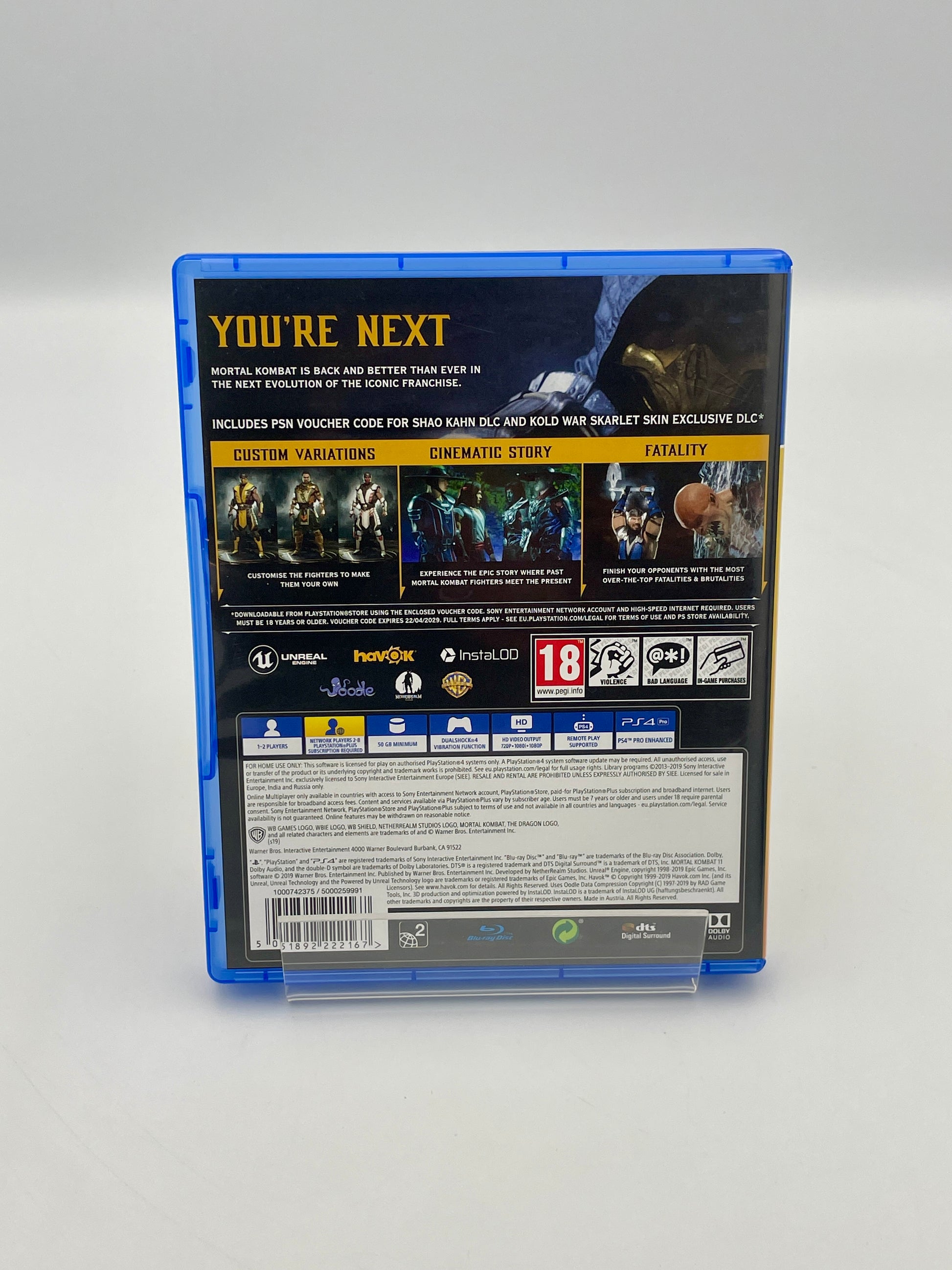 Blu-ray case with 'You're Next' movie on a gray background