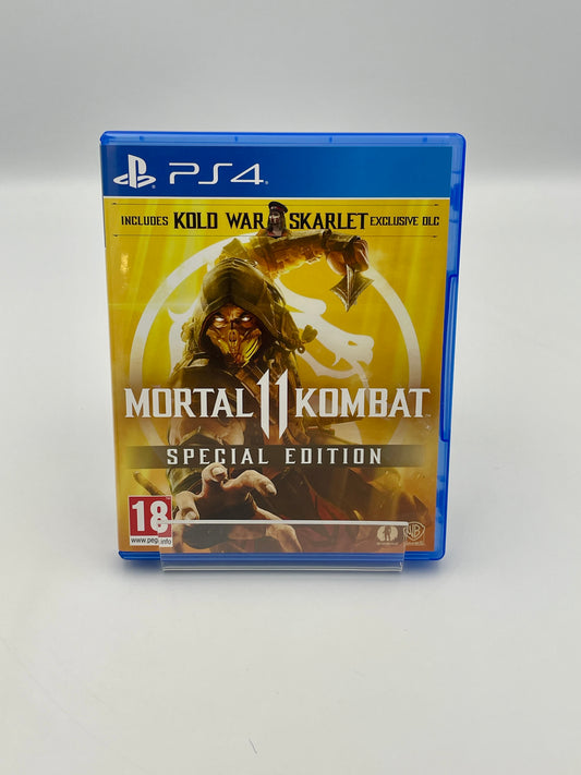 Mortal Kombat Special Edition game case for PS4 on a white background