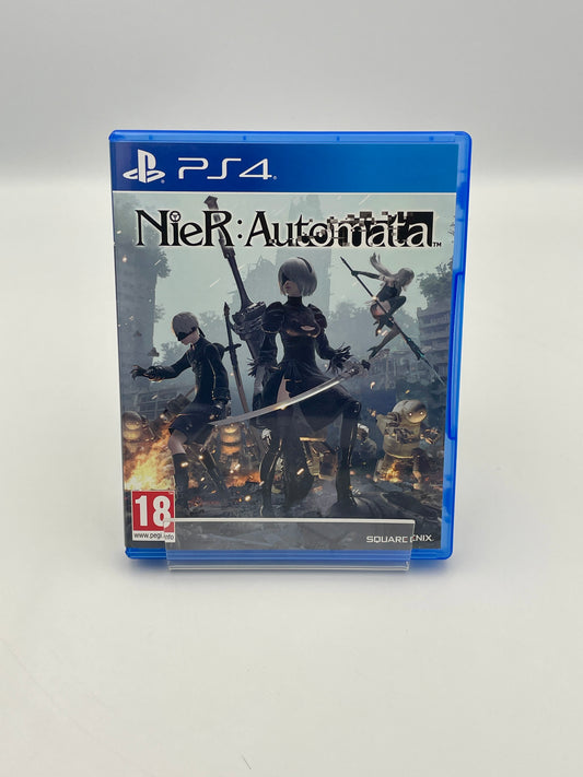 PlayStation 4 game case for 'NieR: Automata' on a white background