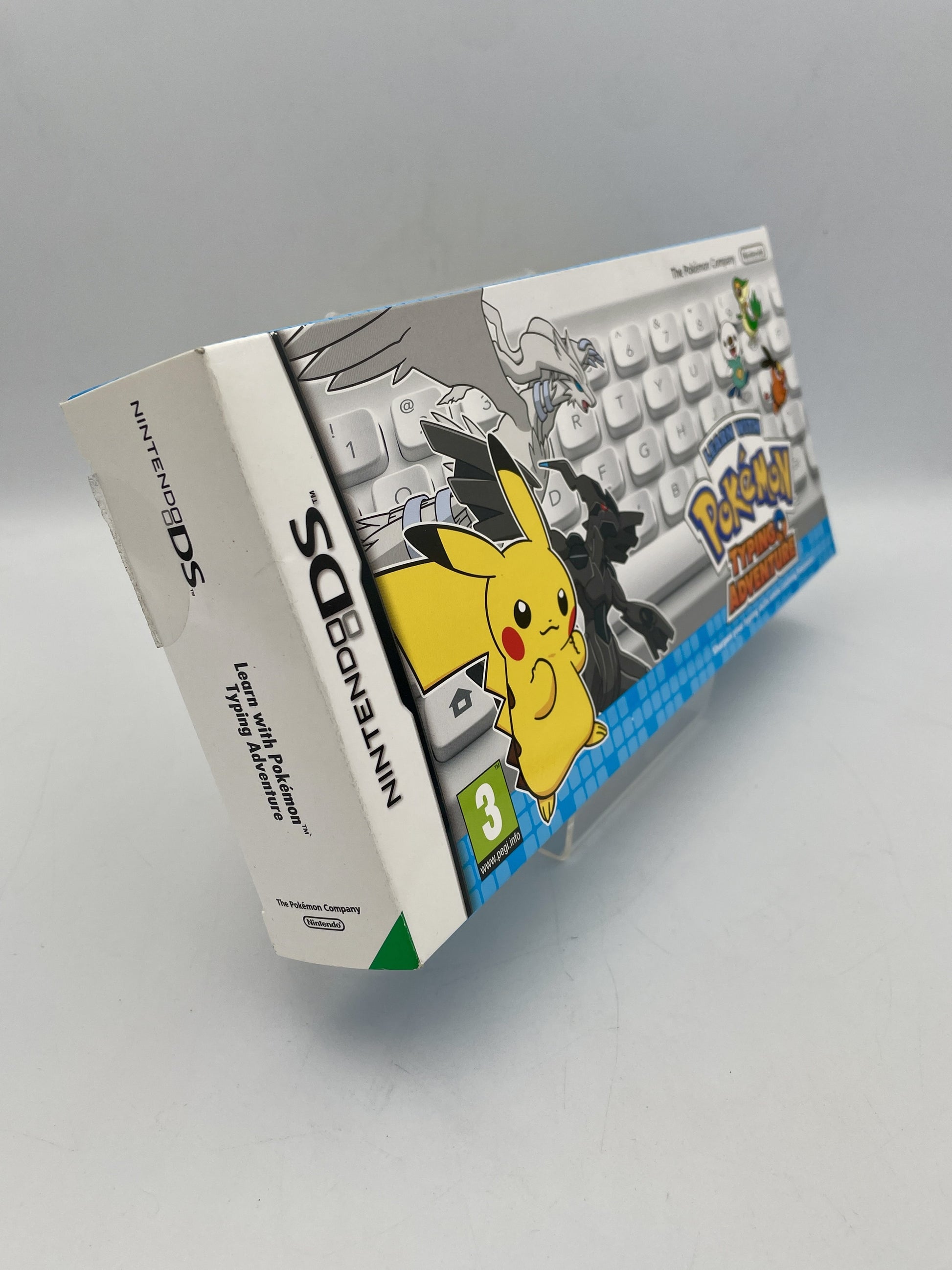 Nintendo DS Pokémon Typing Adventure Complete in Box – boxed DS game bundle with Pokémon Typing Adventure and keyboard set (as shown).