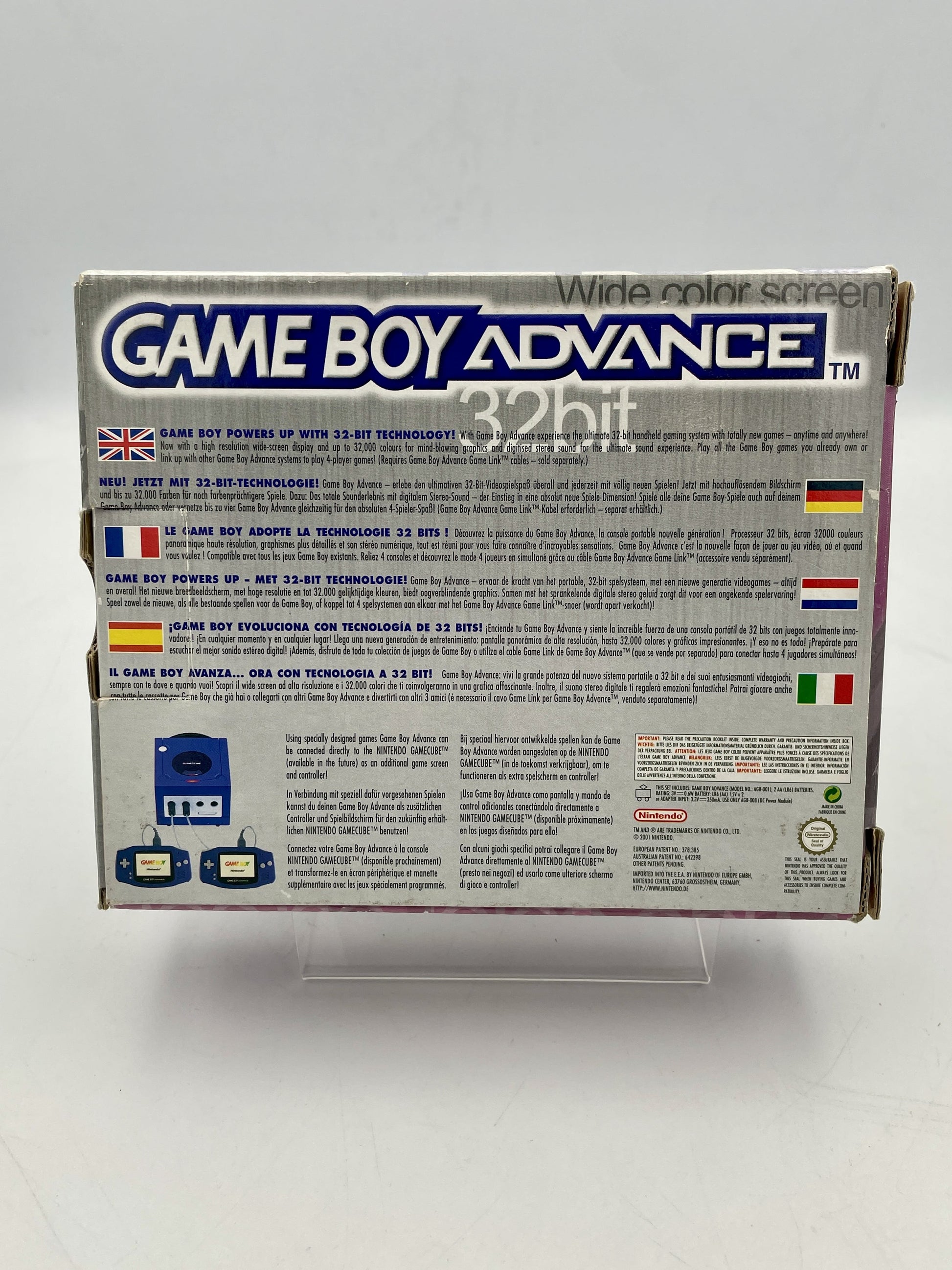 Box for Game Boy Advance 32-bit on a white background
