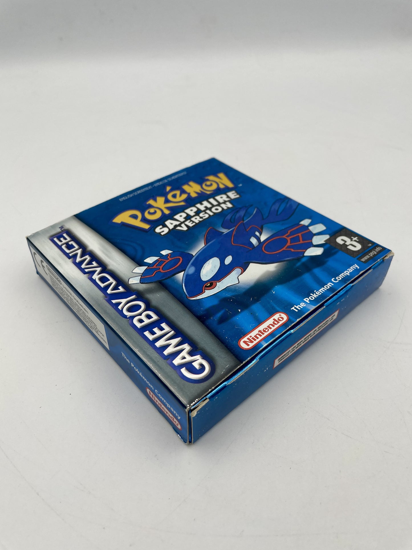 Pokémon Sapphire Version game box on a white background