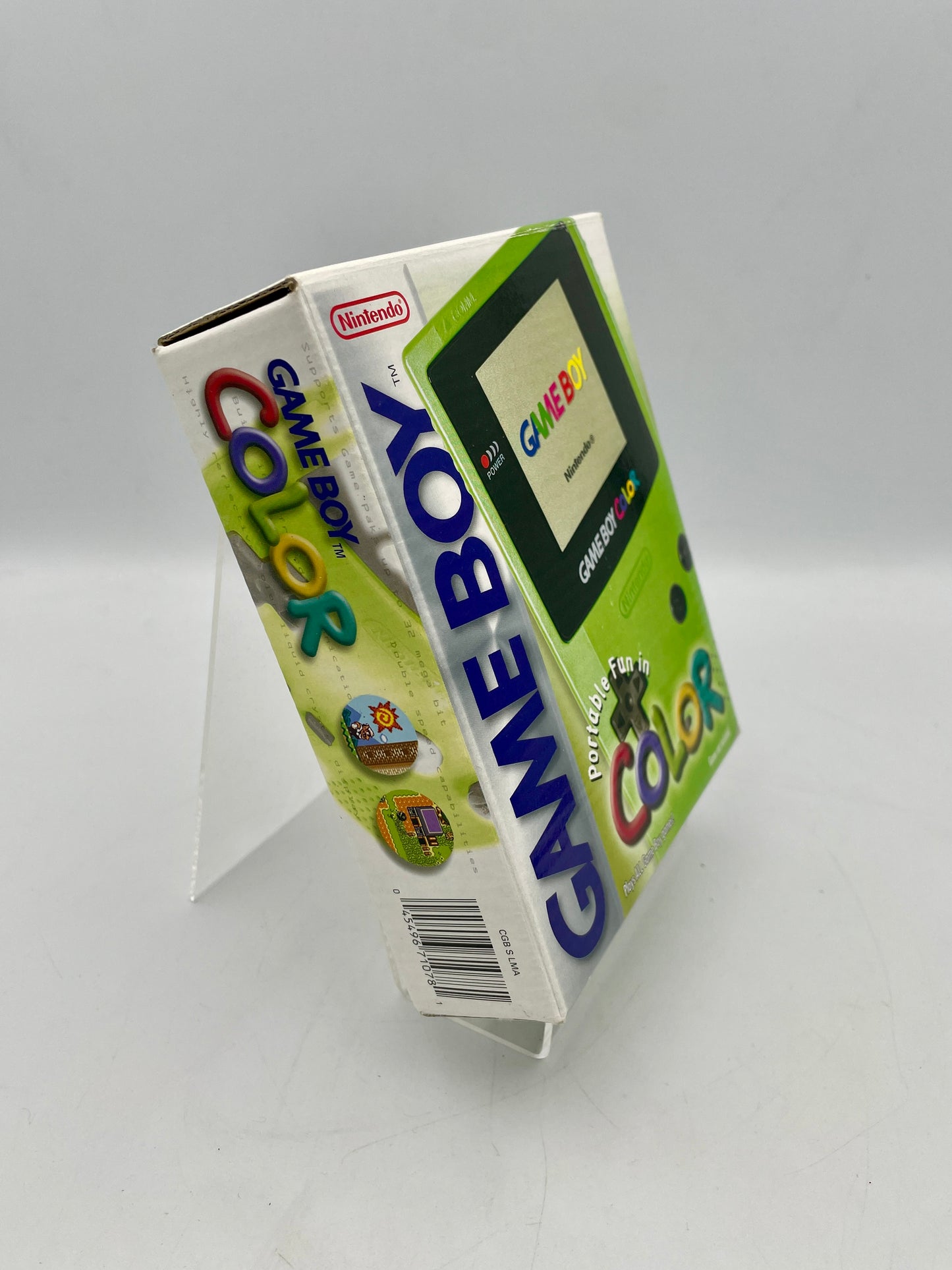 Nintendo Game Boy Color packaging on a white background