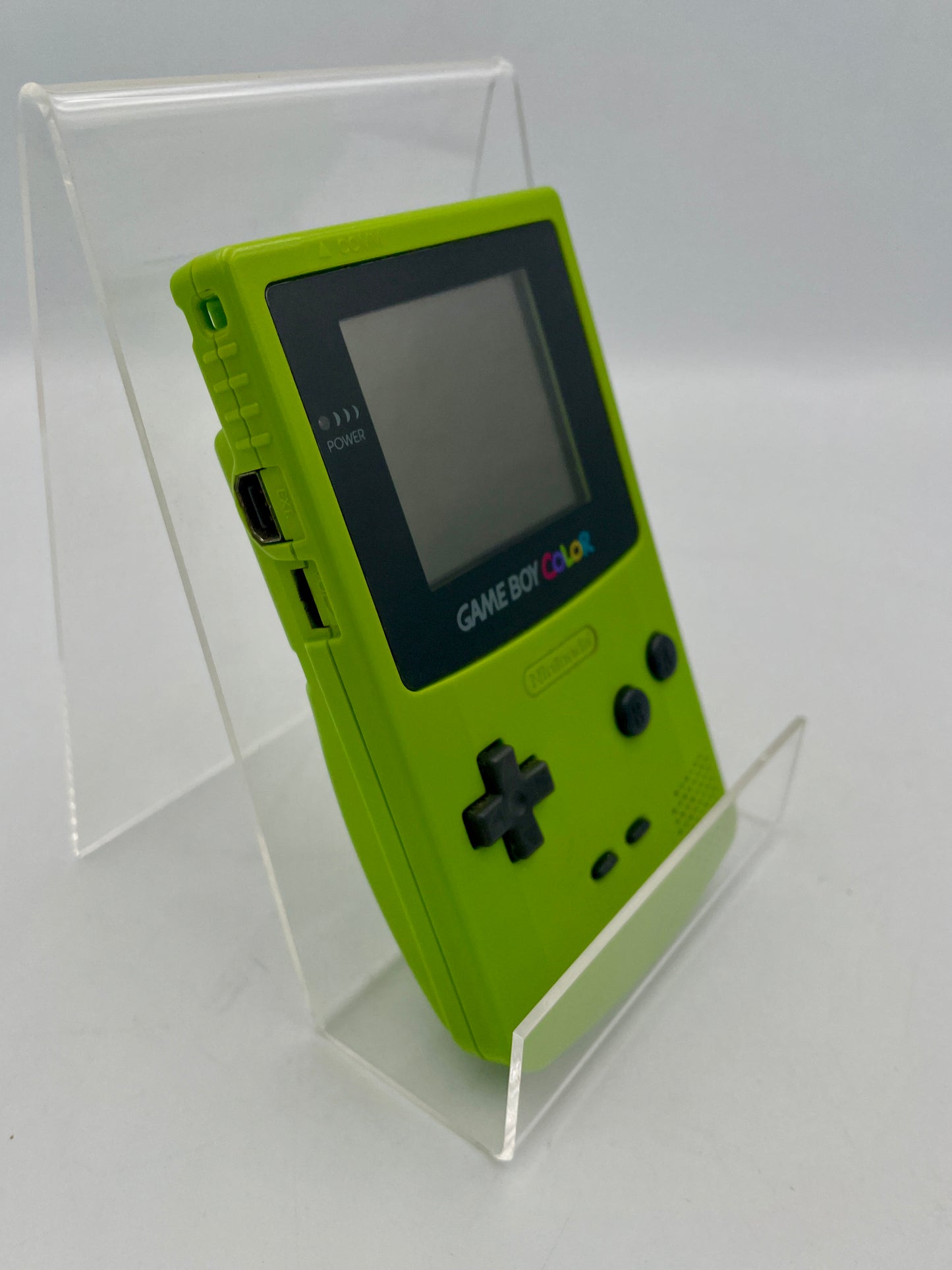 Nintendo Game Boy Color Lime Green Complete in Box – genuine lime green Game Boy Color handheld with original box and packaging.
