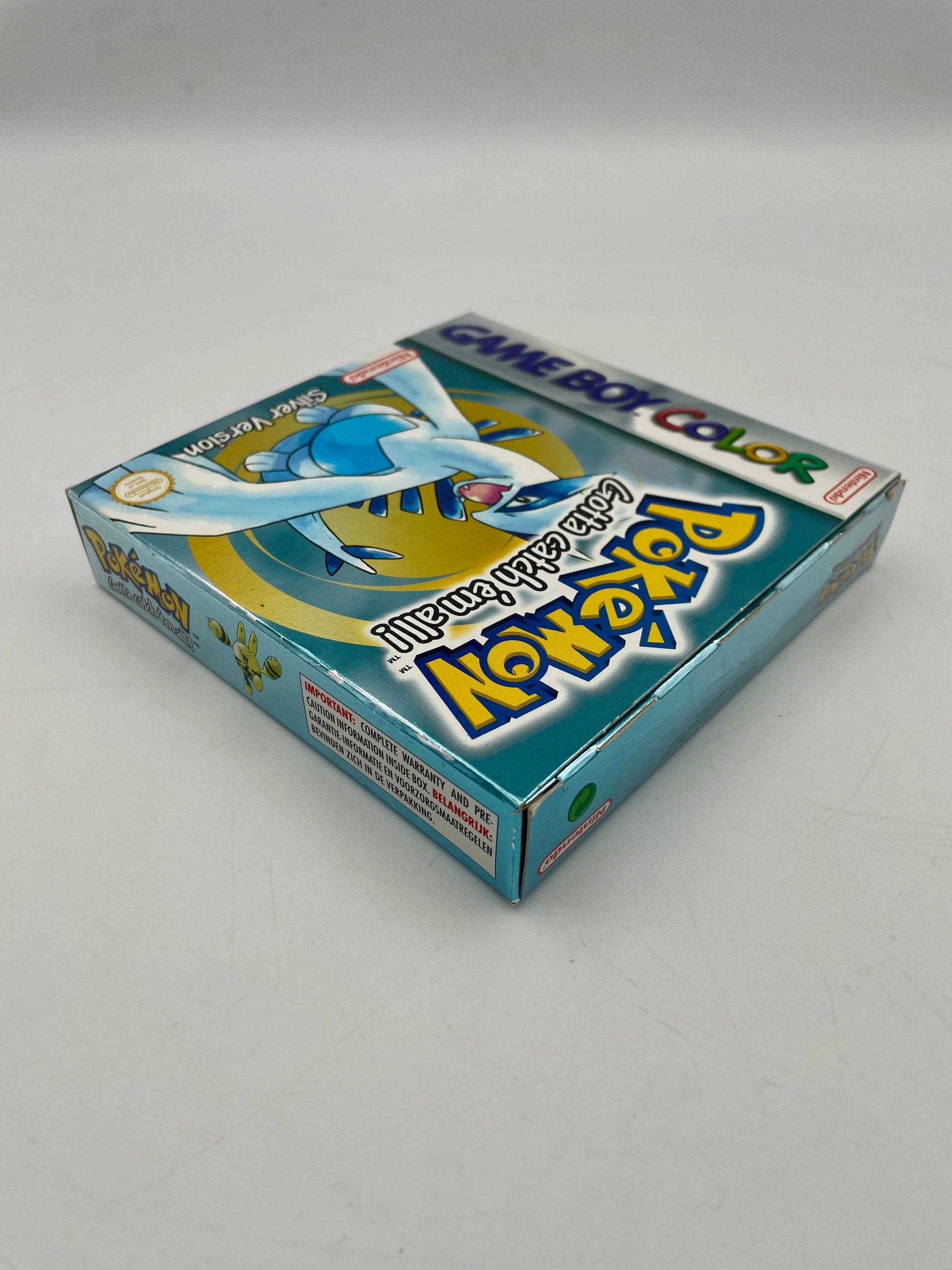 Pokémon Game Boy Color game cartridge packaging on a white background