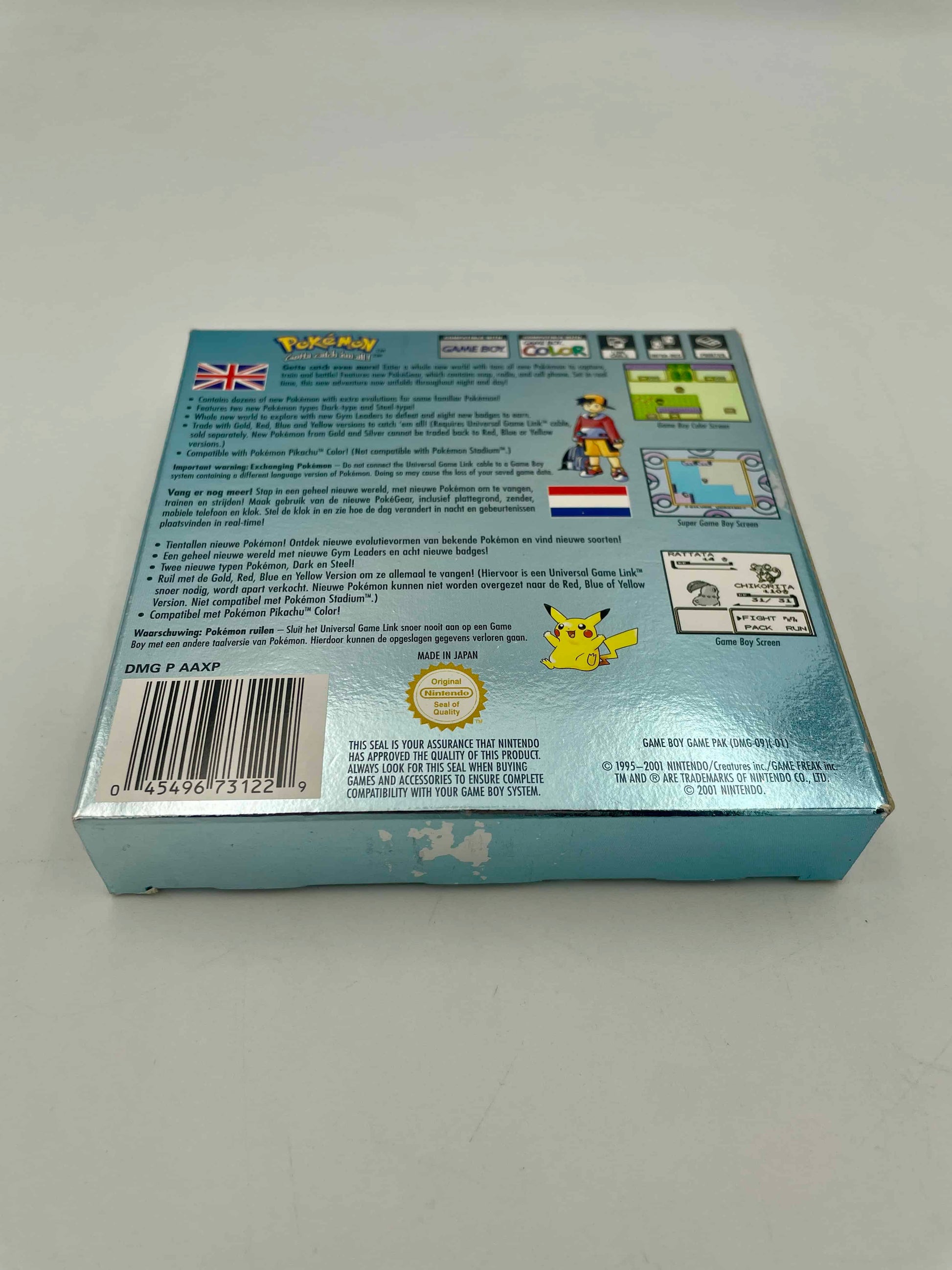 Pokémon trading card game box on a gray background