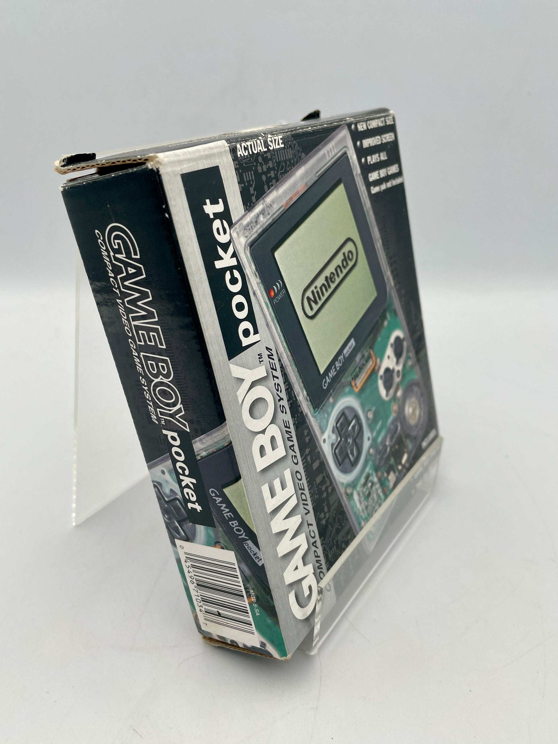 Boxed Nintendo Game Boy Pocket on a white background
