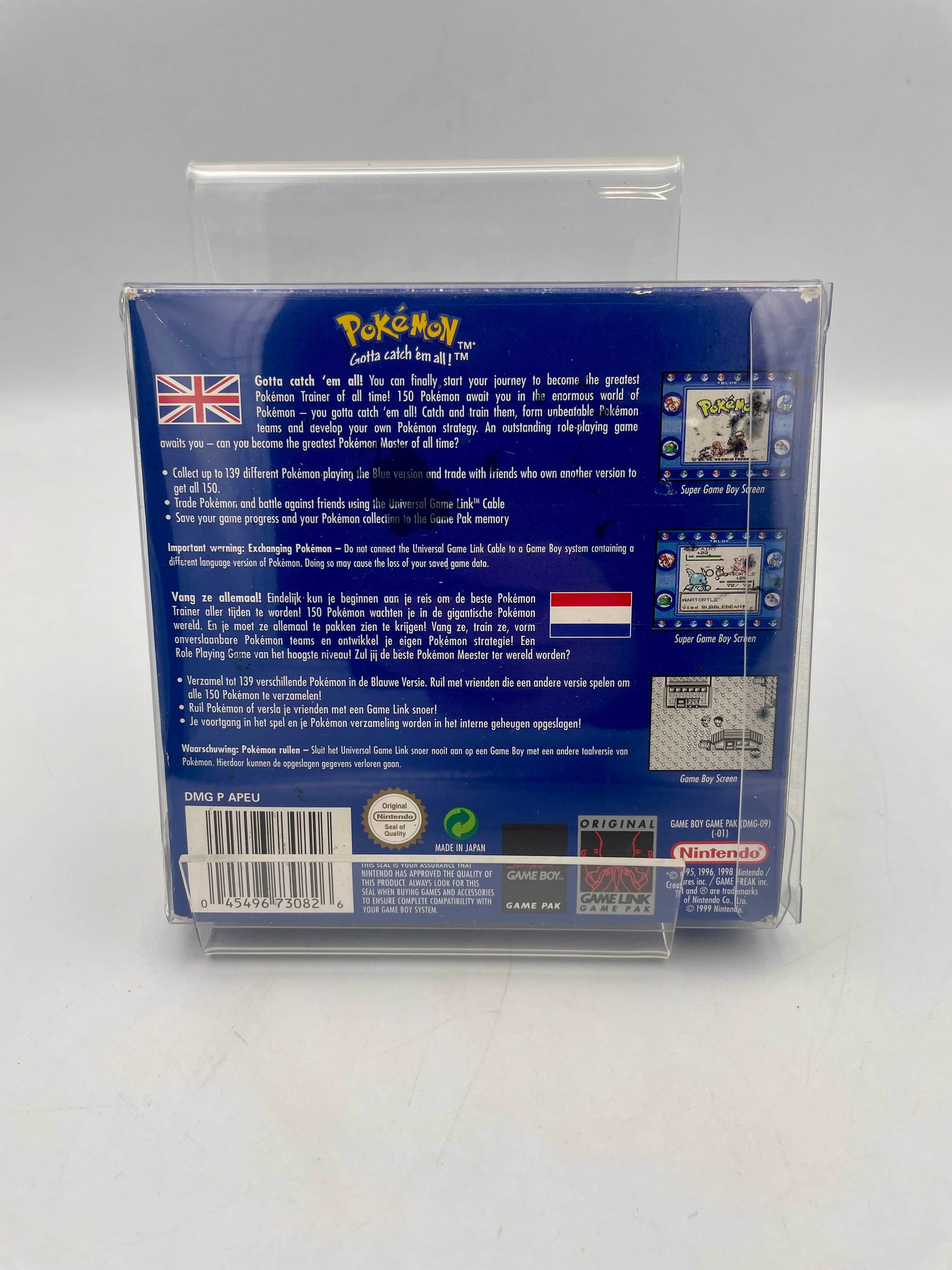 Pokémon trading card game packaging with Pokémon logo and text on a gray background