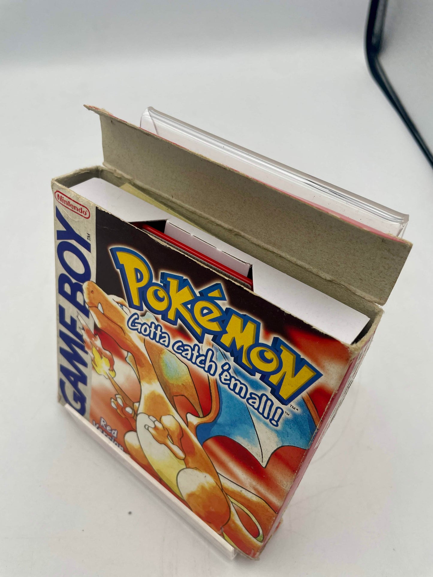 Pokémon Game Boy cartridge packaging on a white background