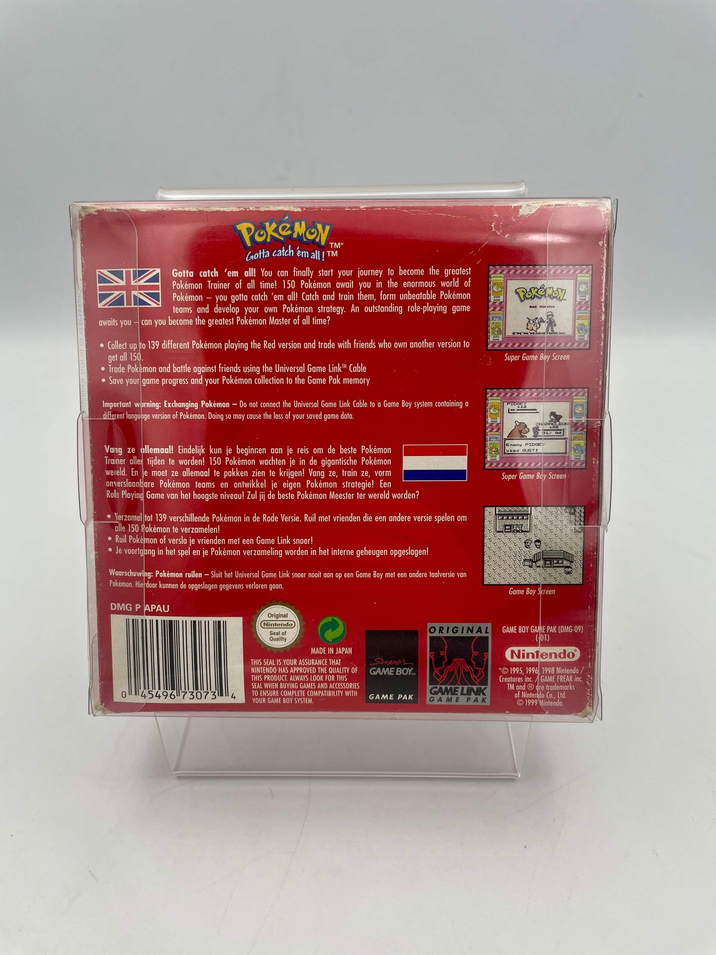 Nintendo Game Boy Pokemon Red Complete in Box