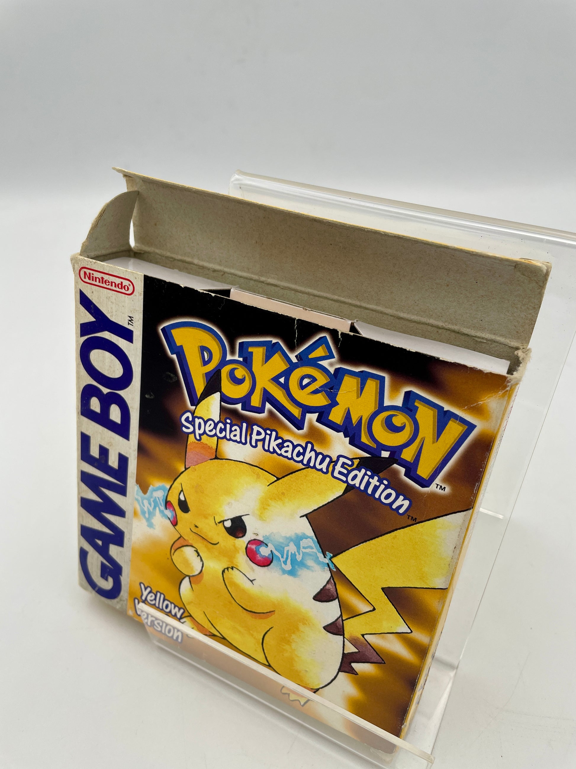 Pokémon Game Boy Special Pikachu Edition packaging on a white background