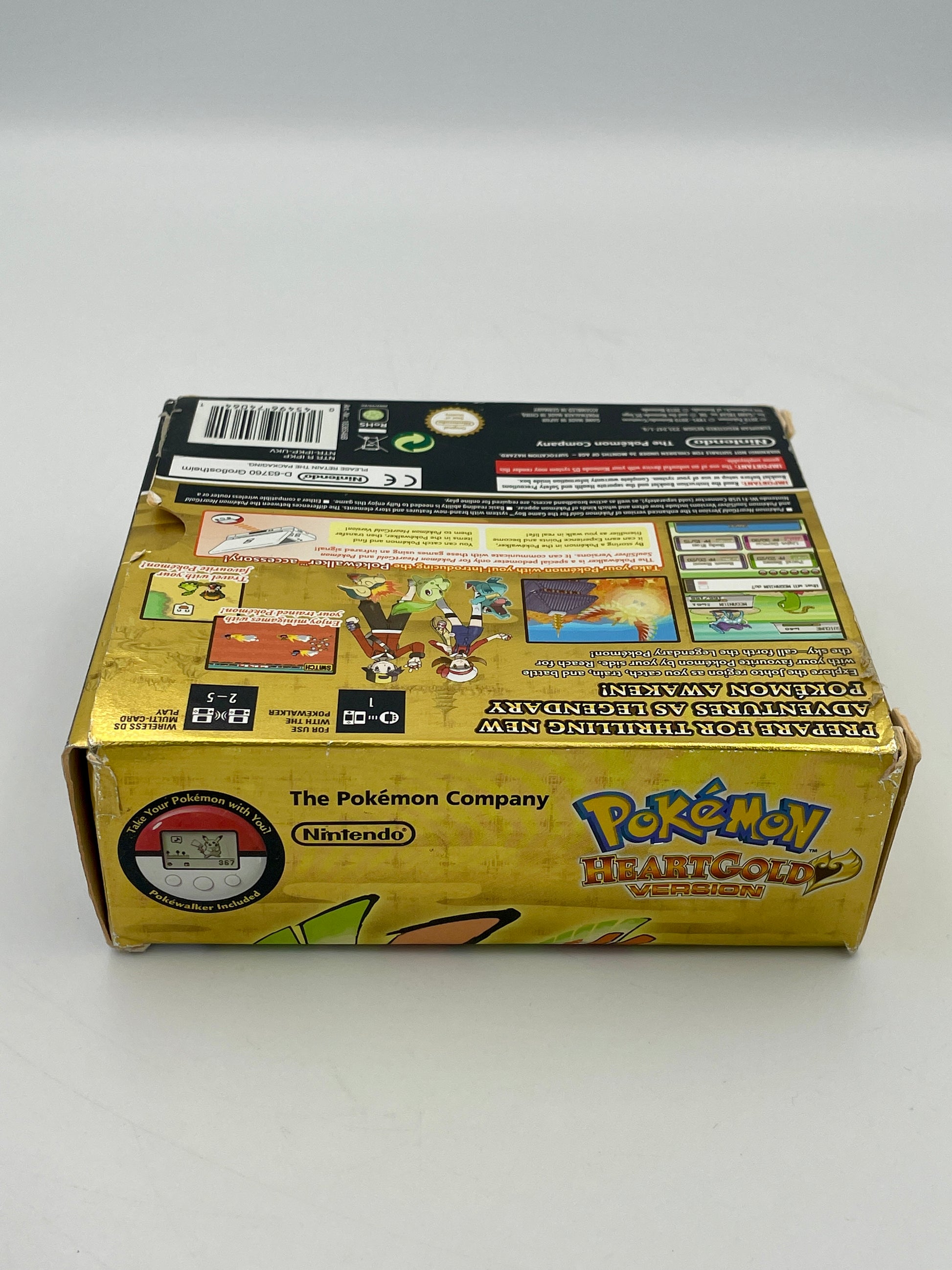 Pokémon HeartGold Version game box on a white background
