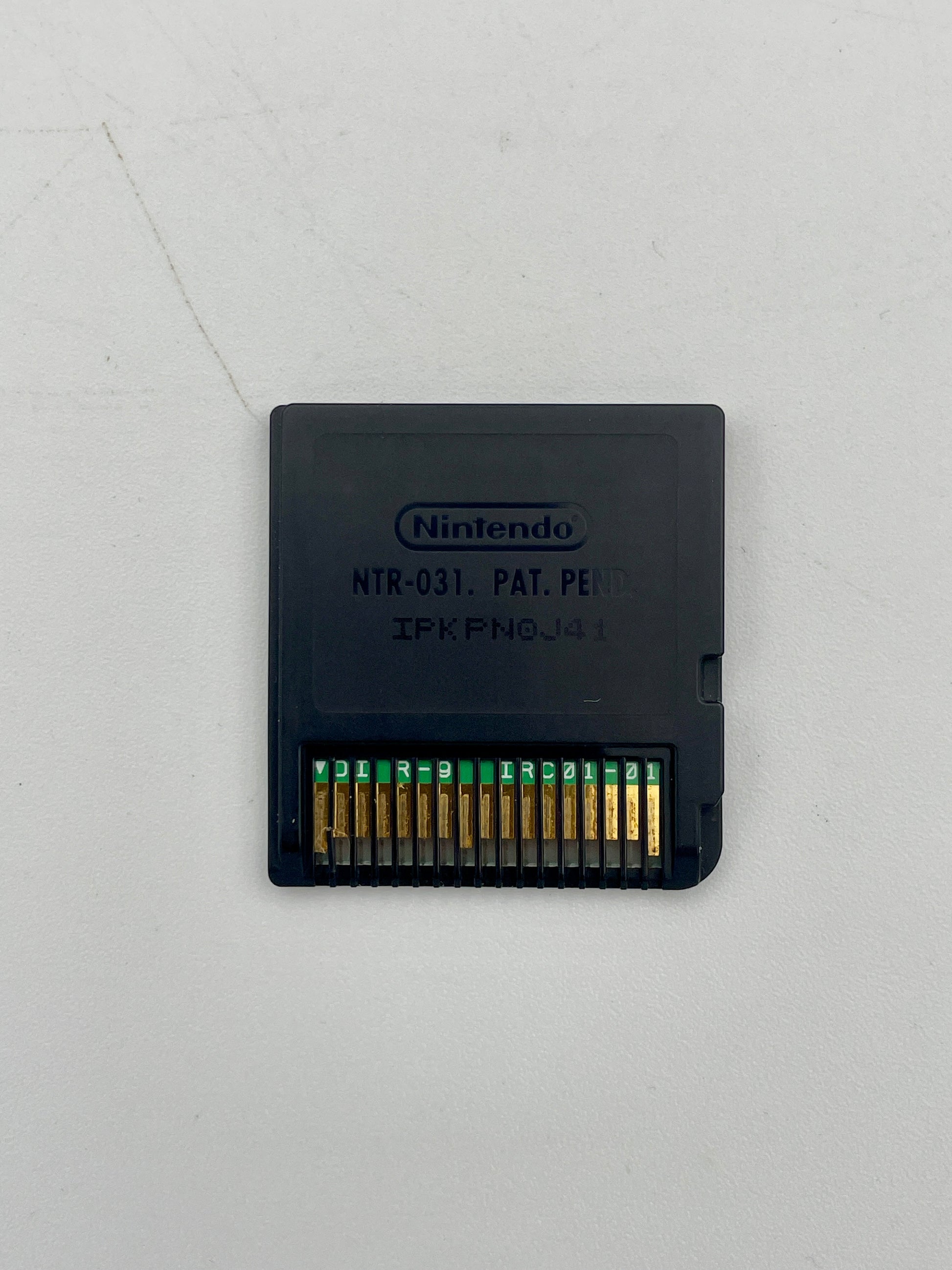 Nintendo game cartridge on a light gray background
