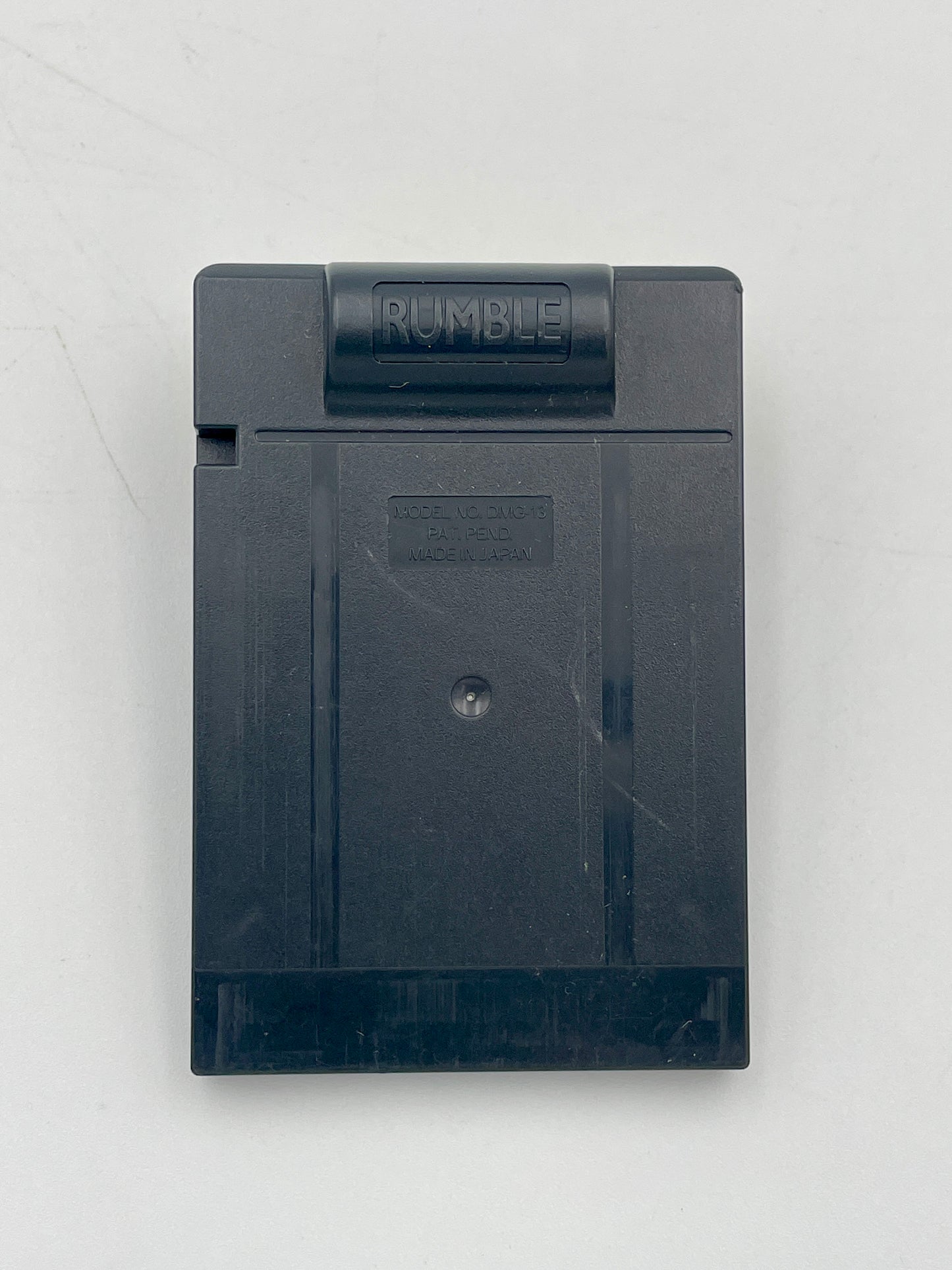 Black cartridge with 'Rumble' label on a white background