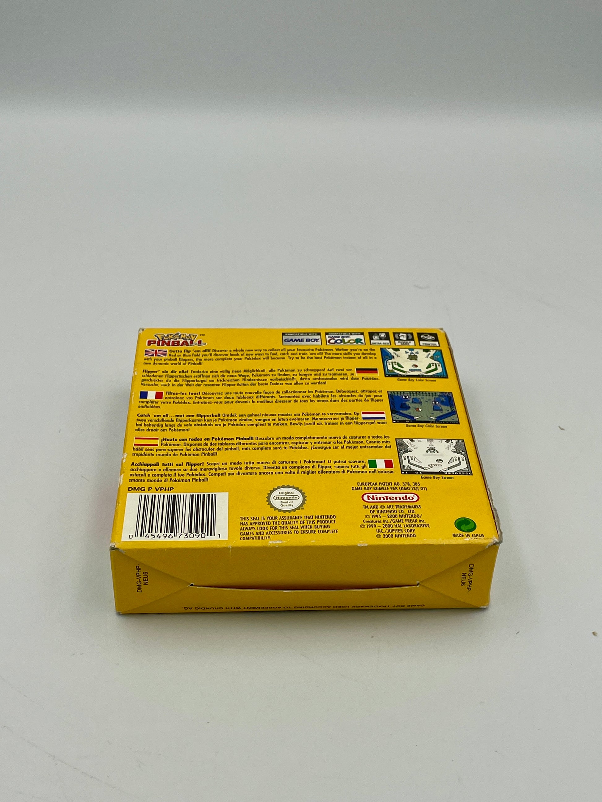 Yellow box with text and logos on a white background