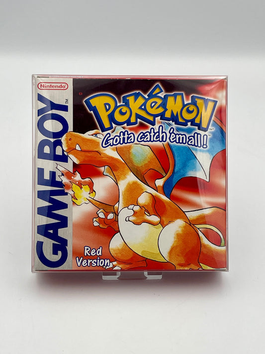 Pokémon Game Boy Red Version packaging on a white background