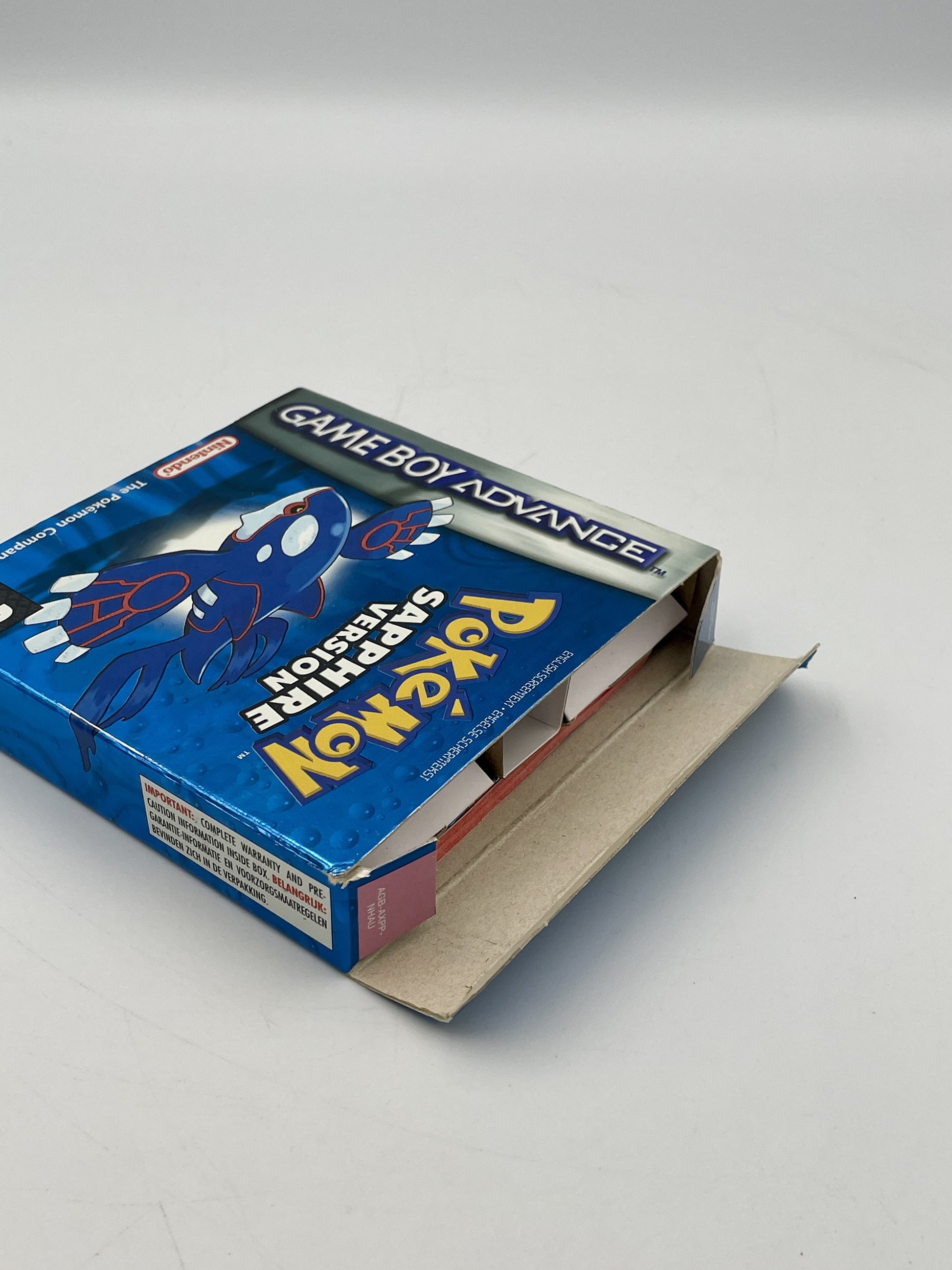 Game Boy Advance Pokemon Special Edition packaging on a white background