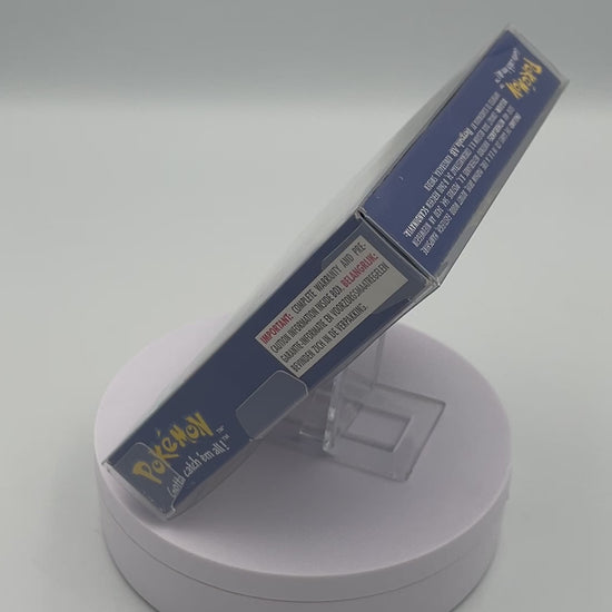 rotating video of the game pokemon blue for the game boy