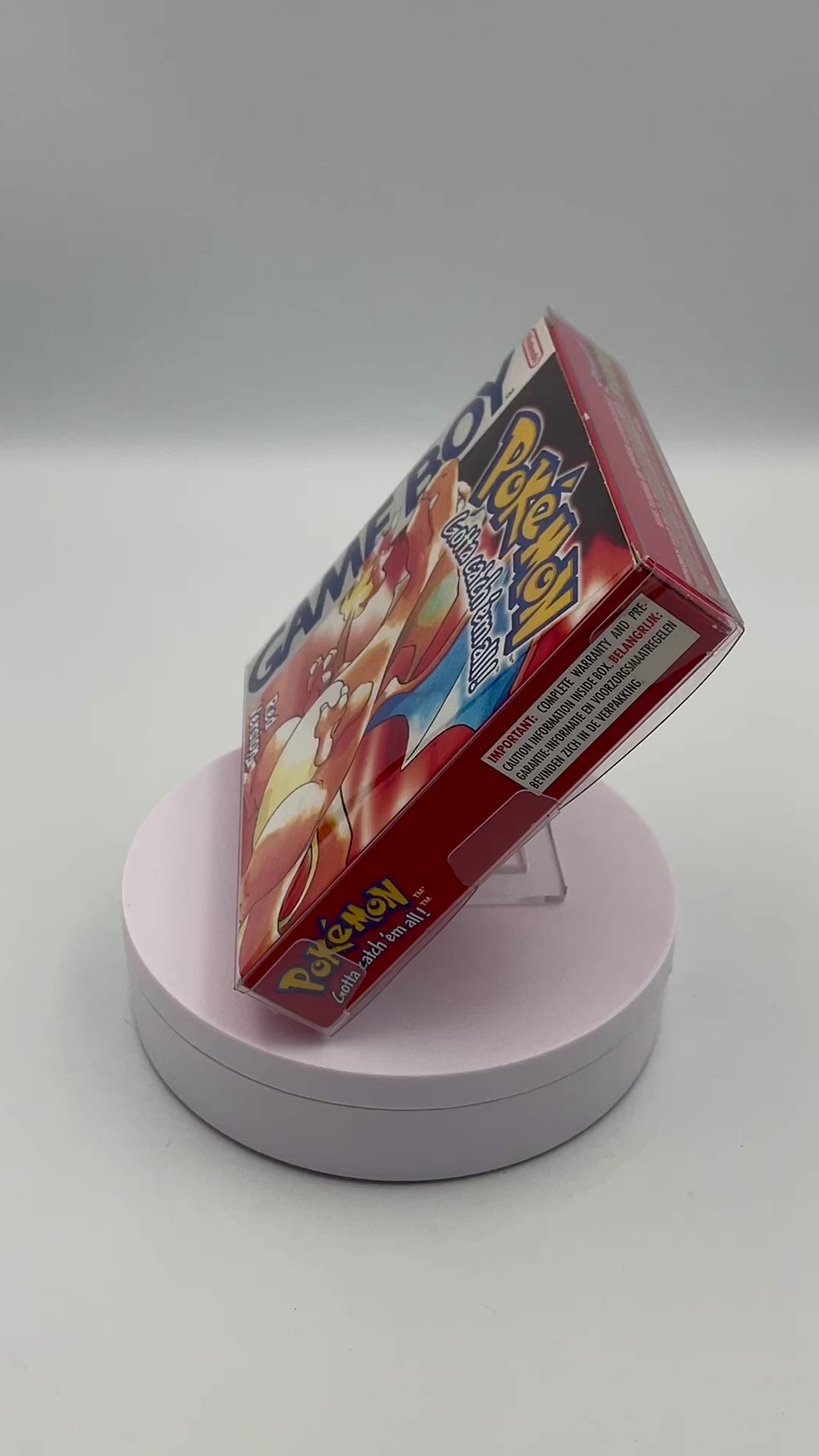 rotating video of the Pokémon Game Boy Red game