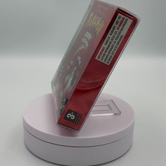 rotating video showcaseing the game boy advance game pokemon ruby