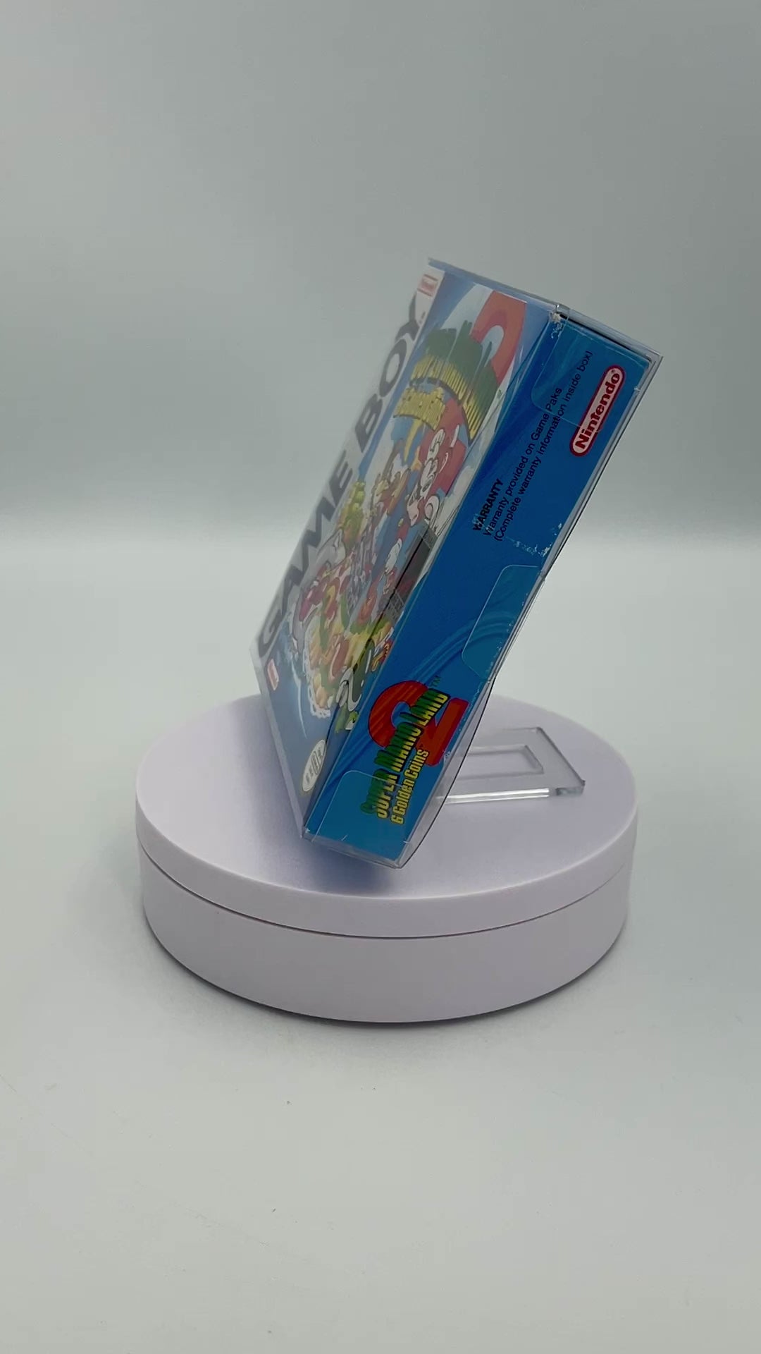rotating video of the game super mario land 6 golden coins for the game boy