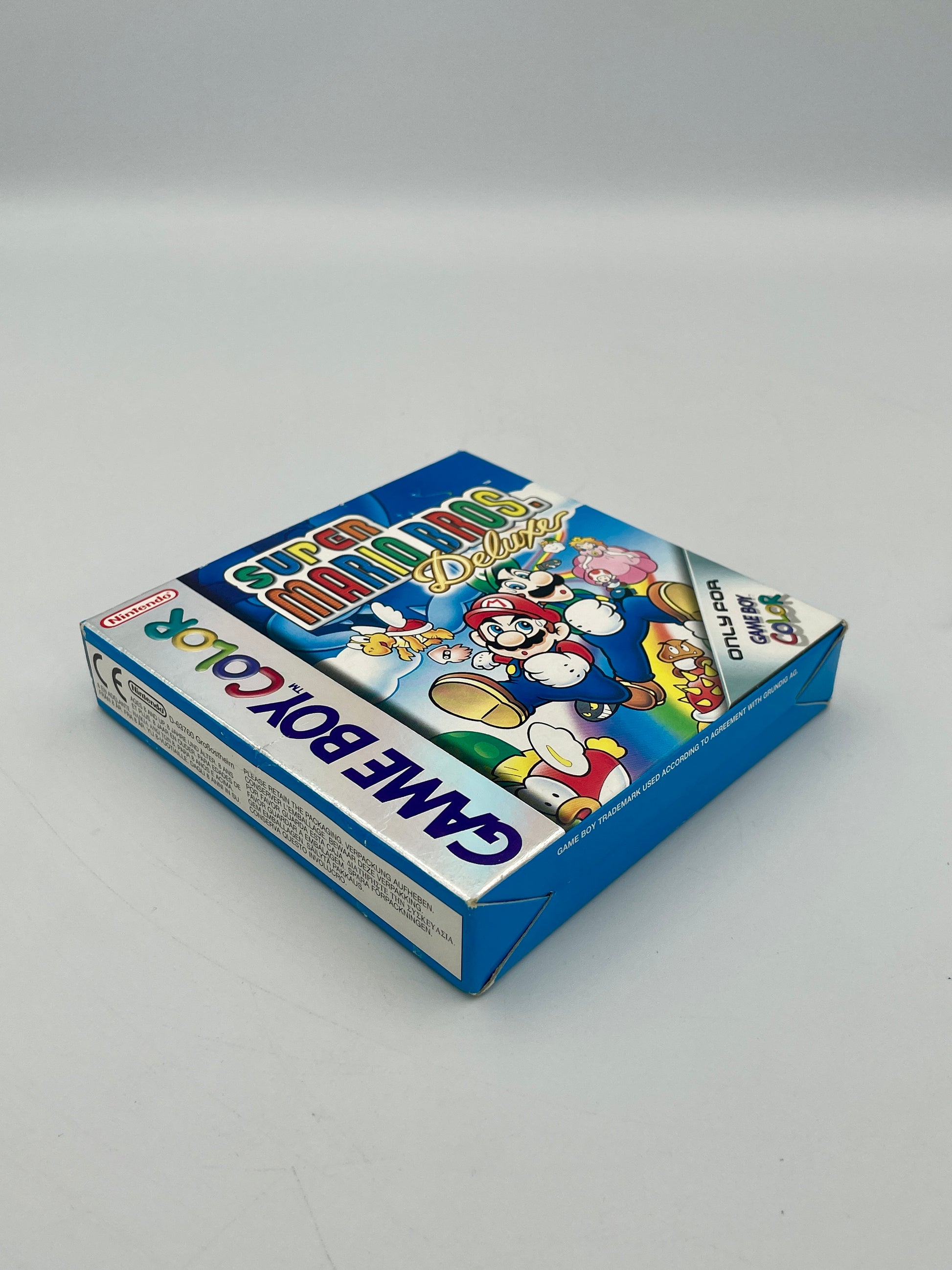 Cartoon character-themed game box on a white background