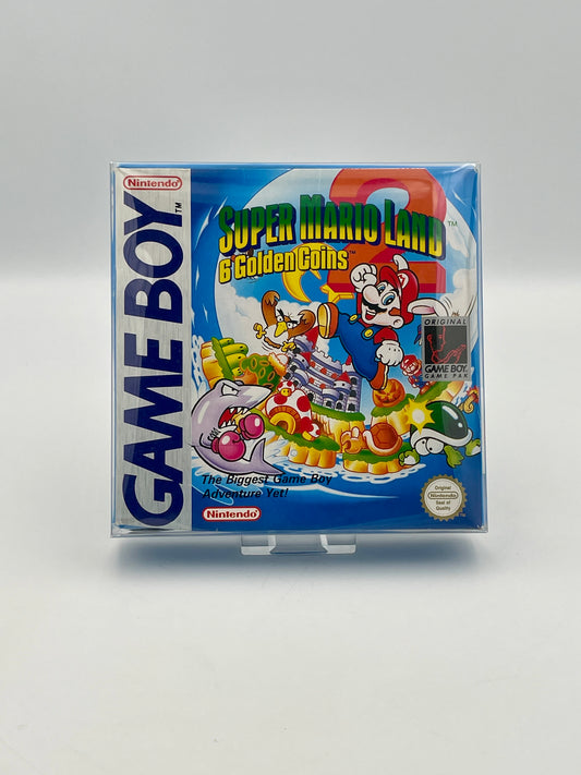 Super Mario Land & Golden Coins Game Boy case on a white background