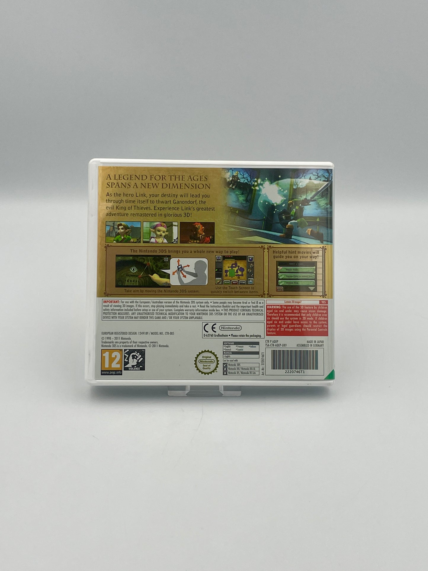 The Legend of Zelda Ocarina of Time Gold Version 3DS