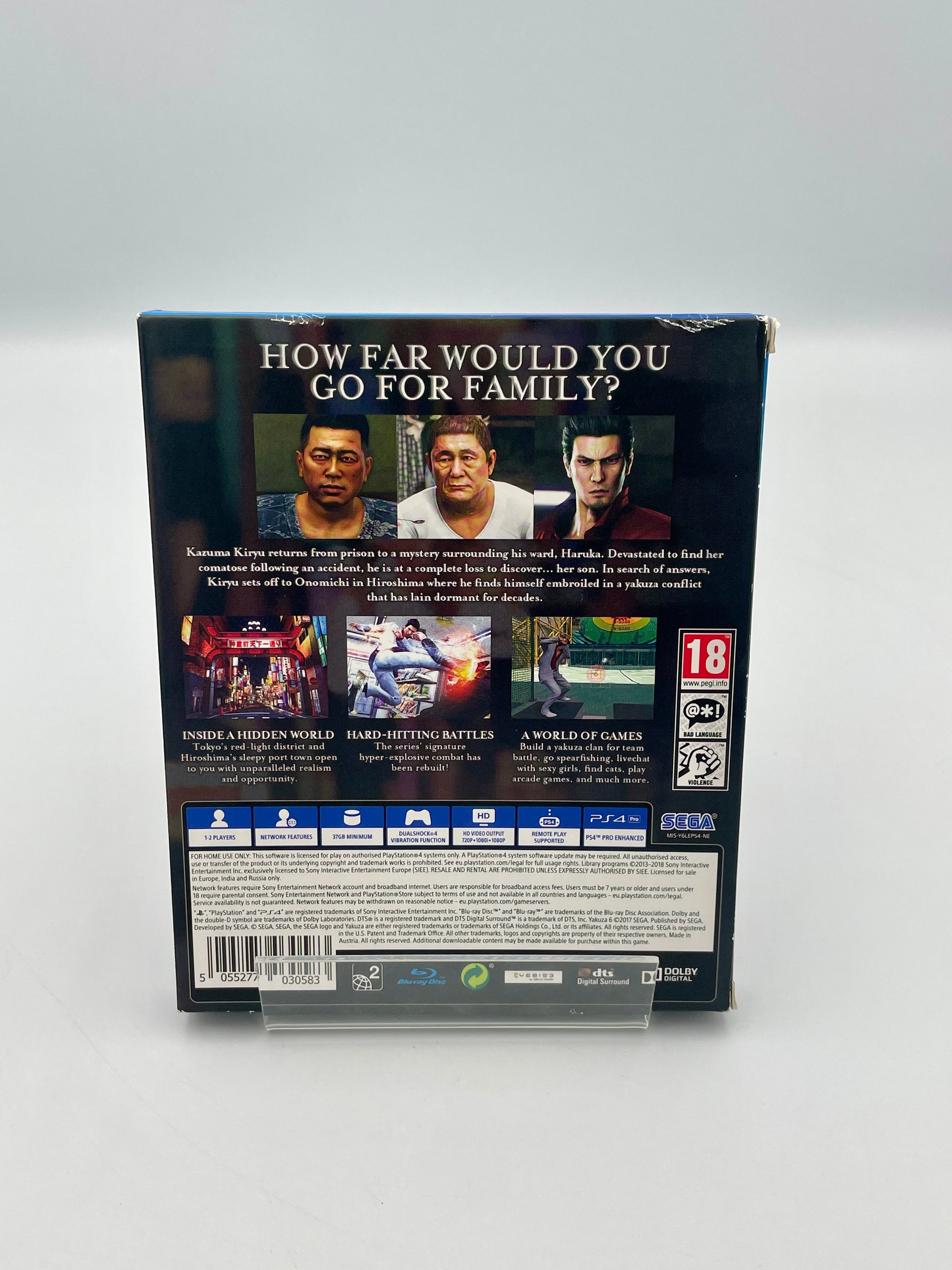Video game case with characters and text on a white background